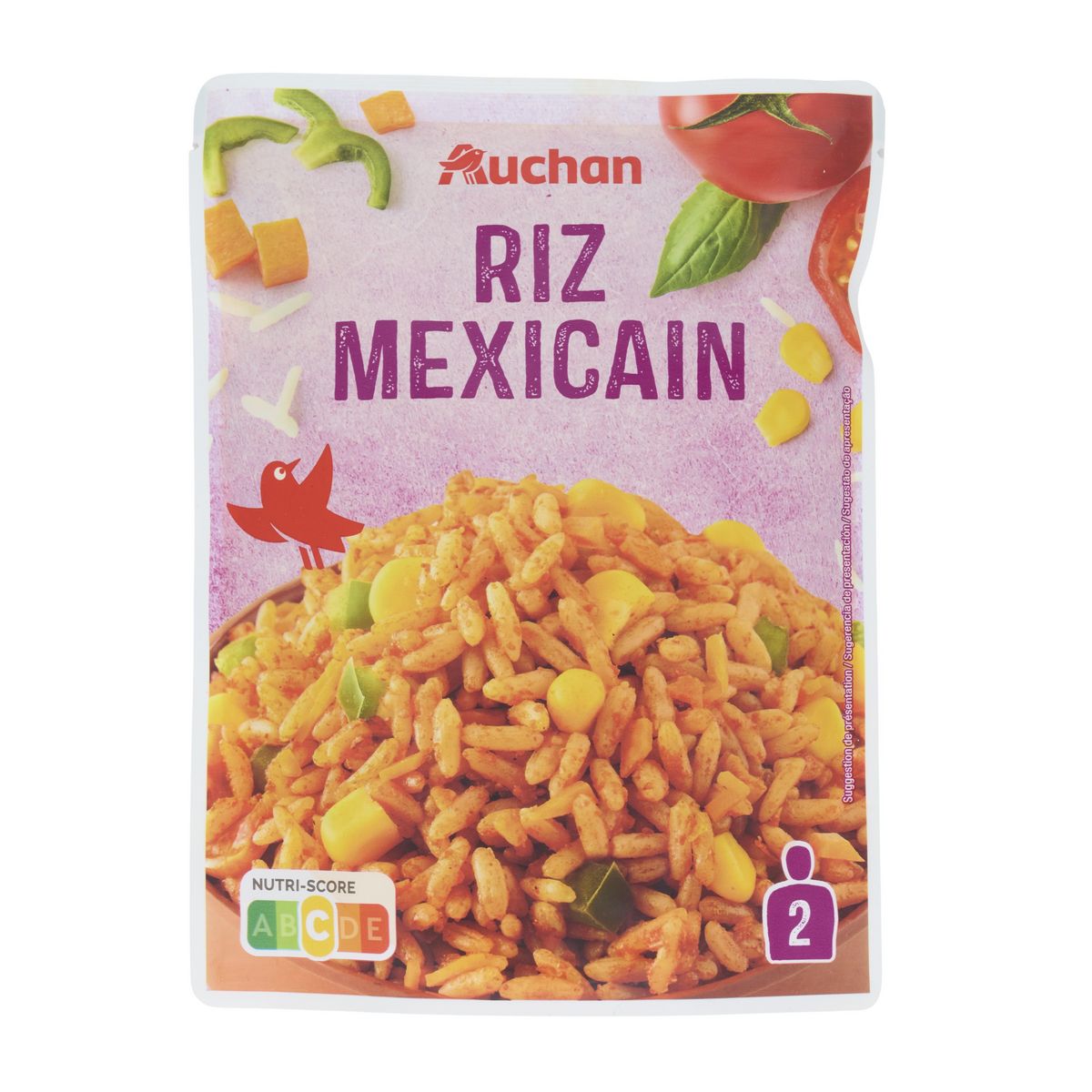 AUCHAN Riz mexicain sachet express 250g
