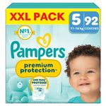 PAMPERS Premium Protection couches taille 5 XXL 92 couches