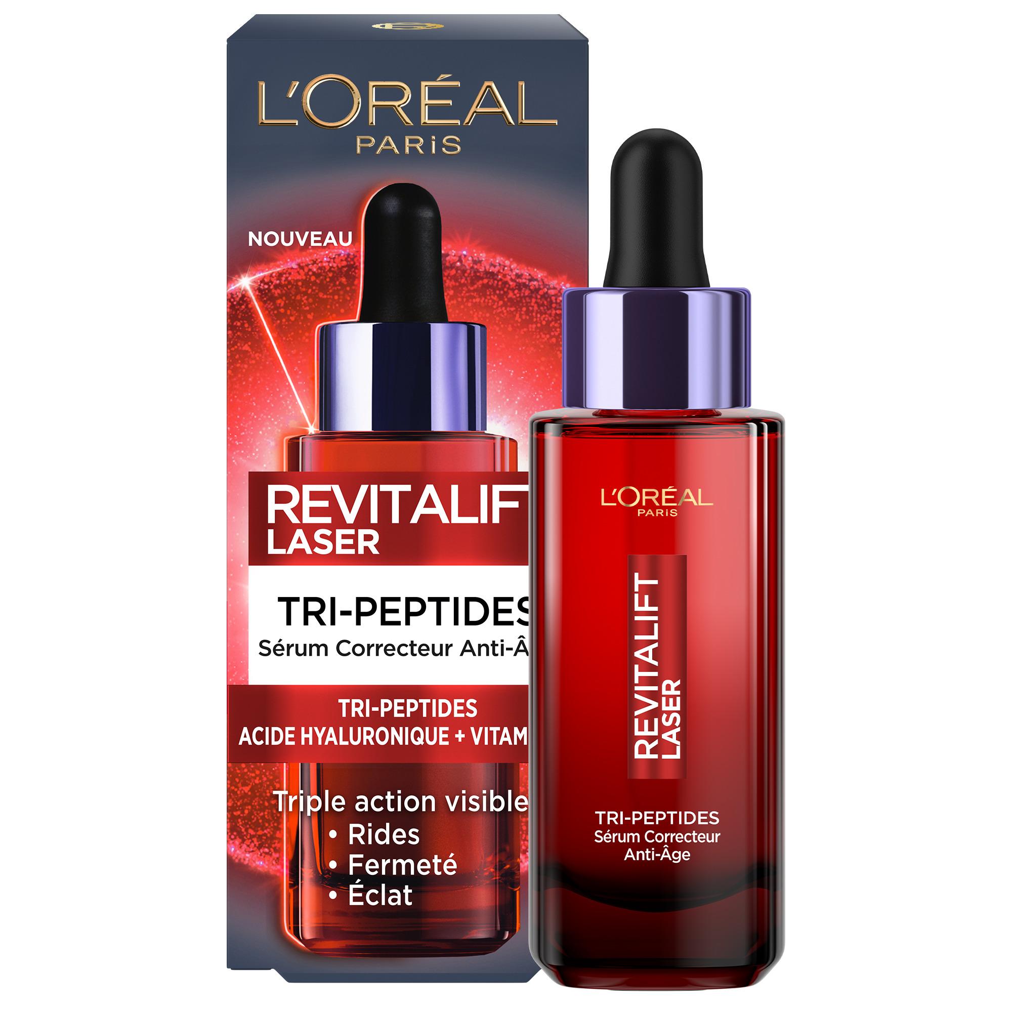 Voir la diapositive 2 : L'OREAL Revitalift laser Sérum correcteur anti-âge tri-peptides 30ml