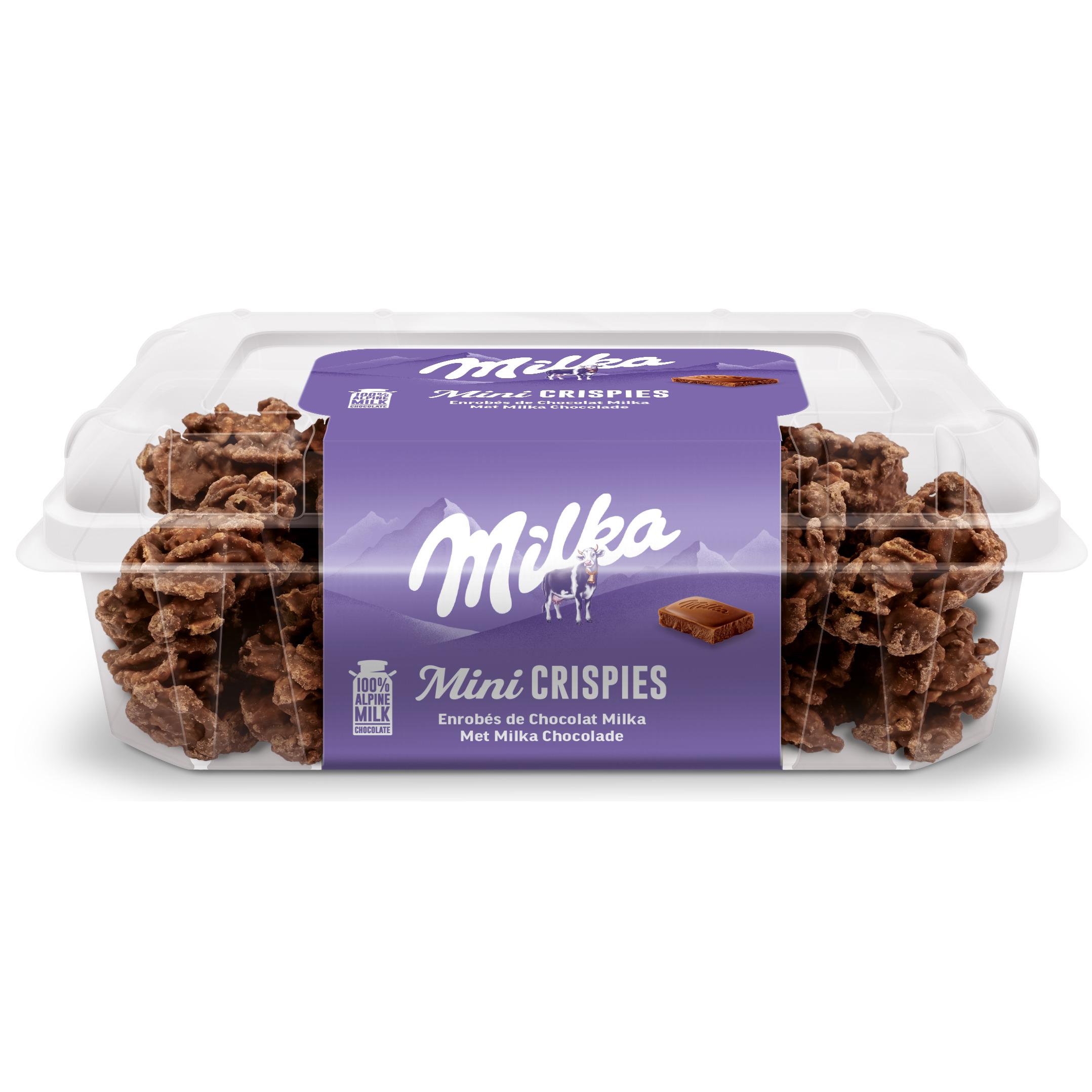 Voir la diapositive 2 : MILKA Mini crispies 154g