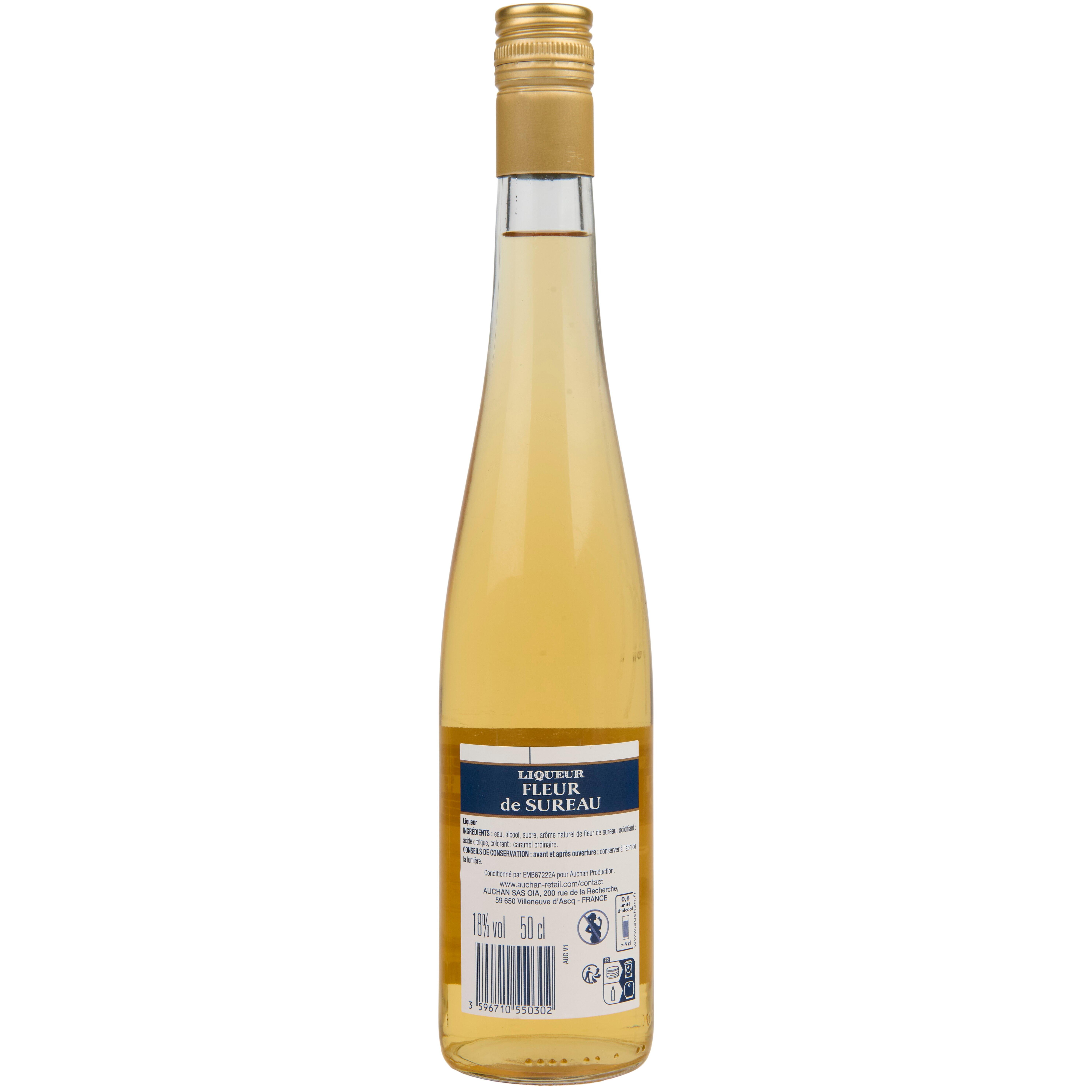 Voir la diapositive 2 : Liqueur de fleur de sureau 18% 50cl