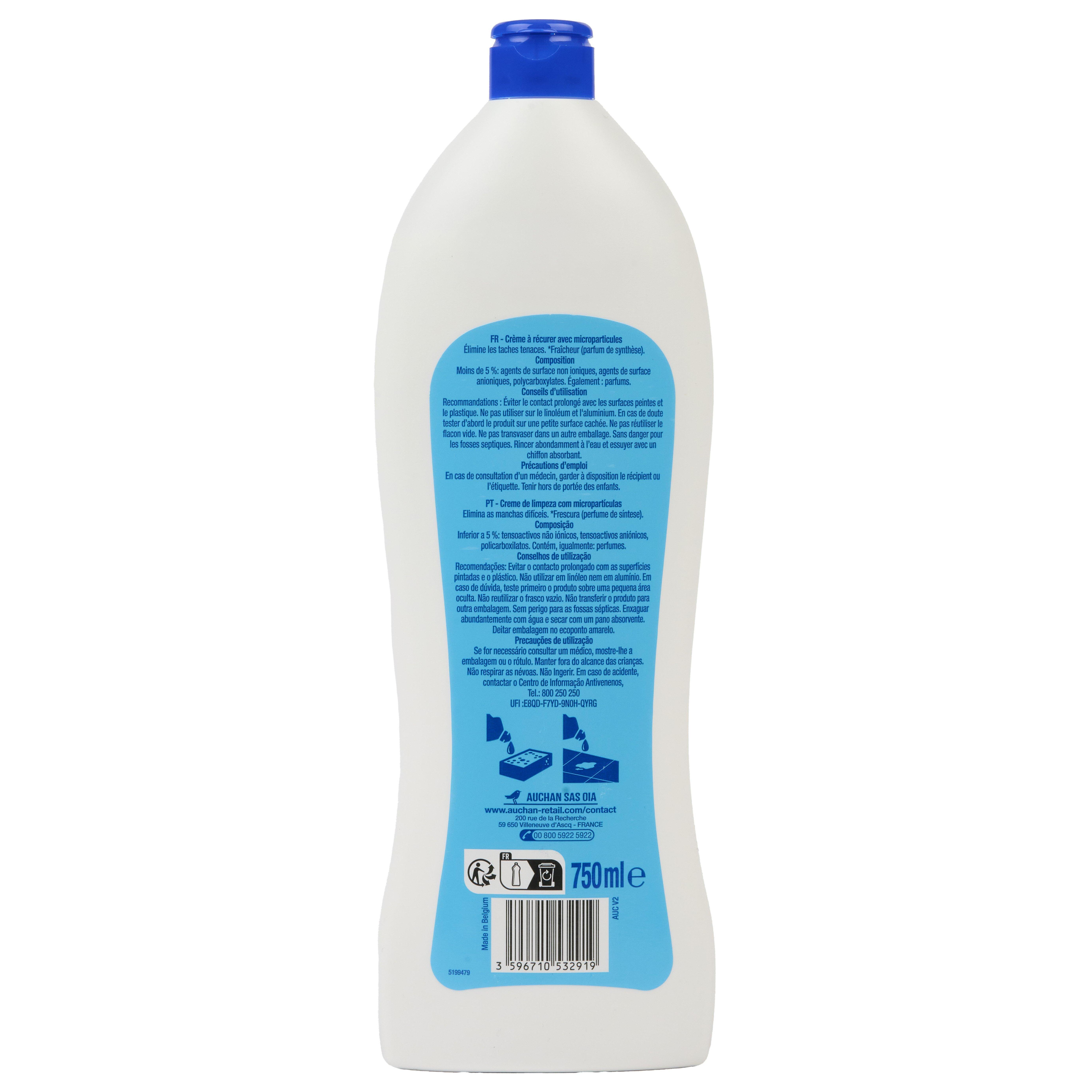 Voir la diapositive 2 : AUCHAN Crème à récurer 75ml