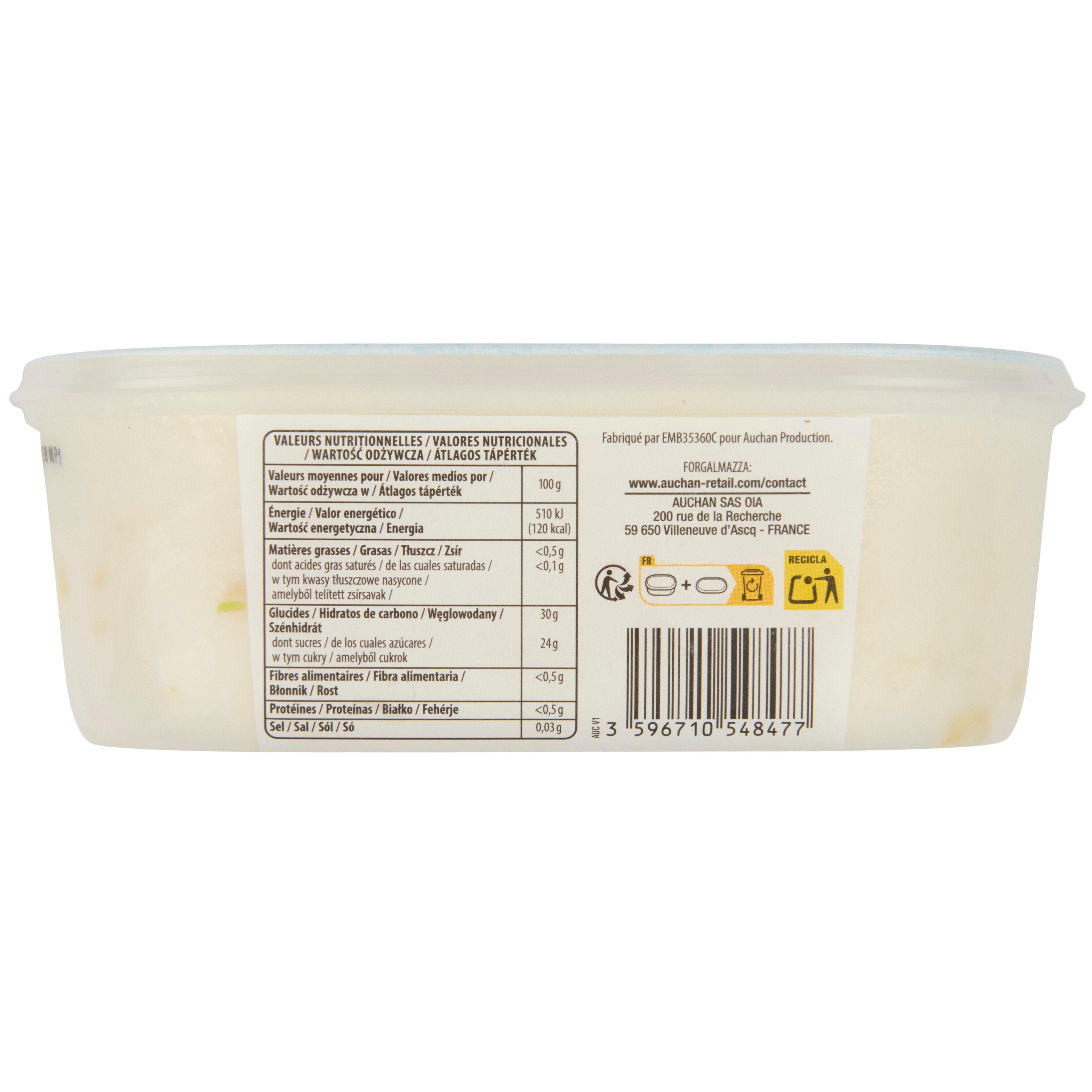 Voir la diapositive 4 : AUCHAN Sorbet saveur citron 663g