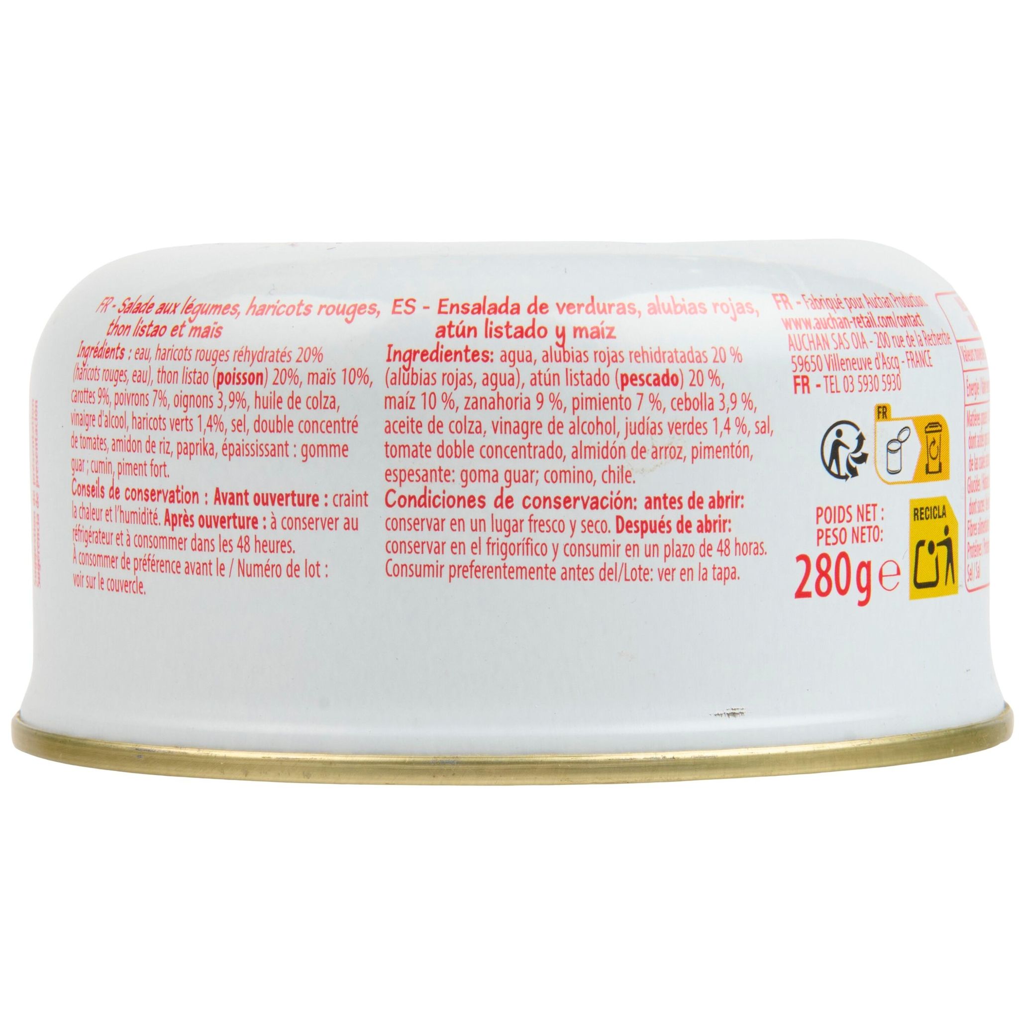 Voir la diapositive 2 : POUCE Salade de thon à la mexicaine 280g