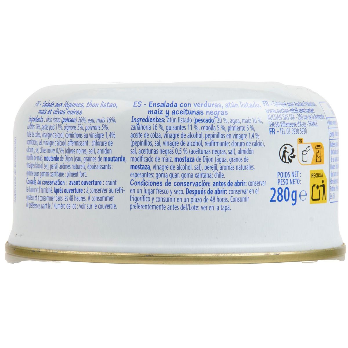 POUCE Salade de thon à l'américaine 280g