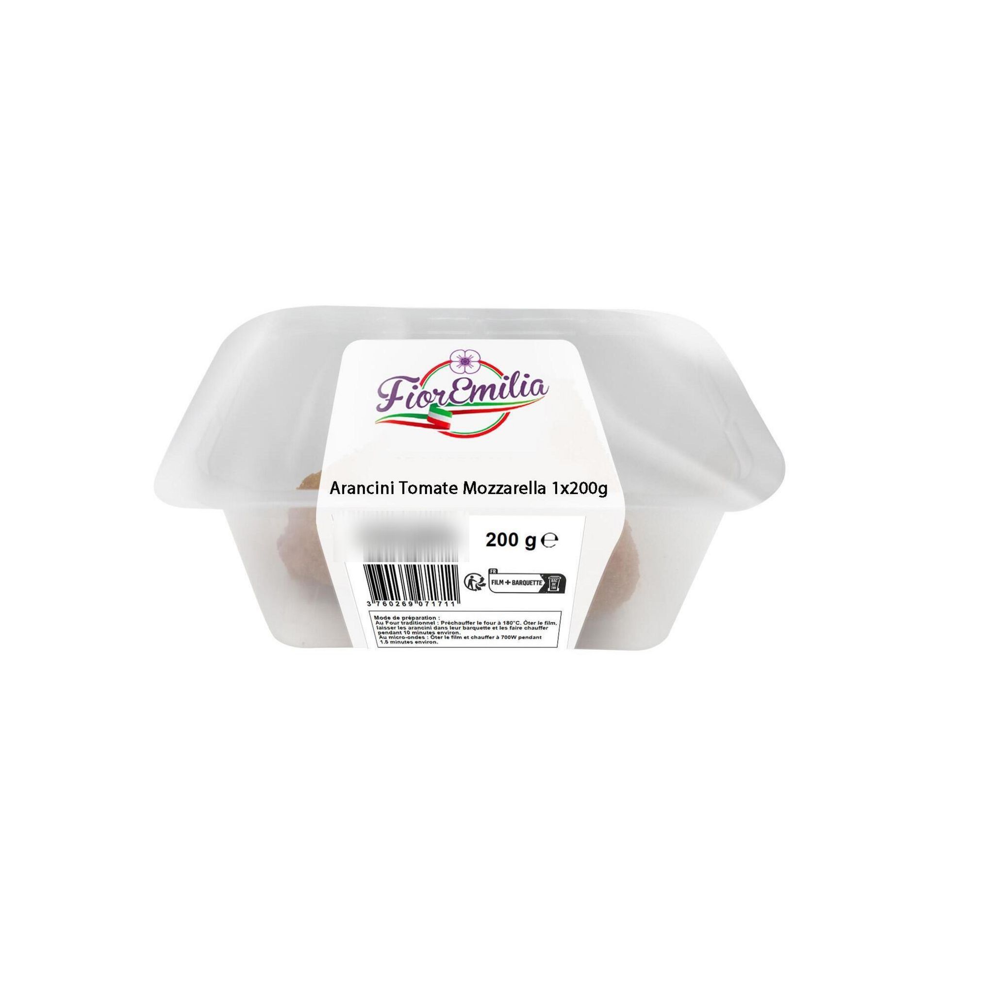 FIOREMILIA Arancini à la tomate et à la mozzarella 1 pièce 200g