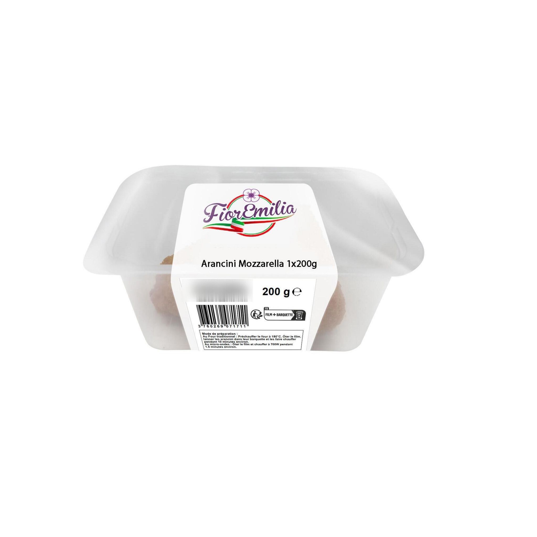 FIOREMILIA Arancini à la mozzarella 1 pièce 200g