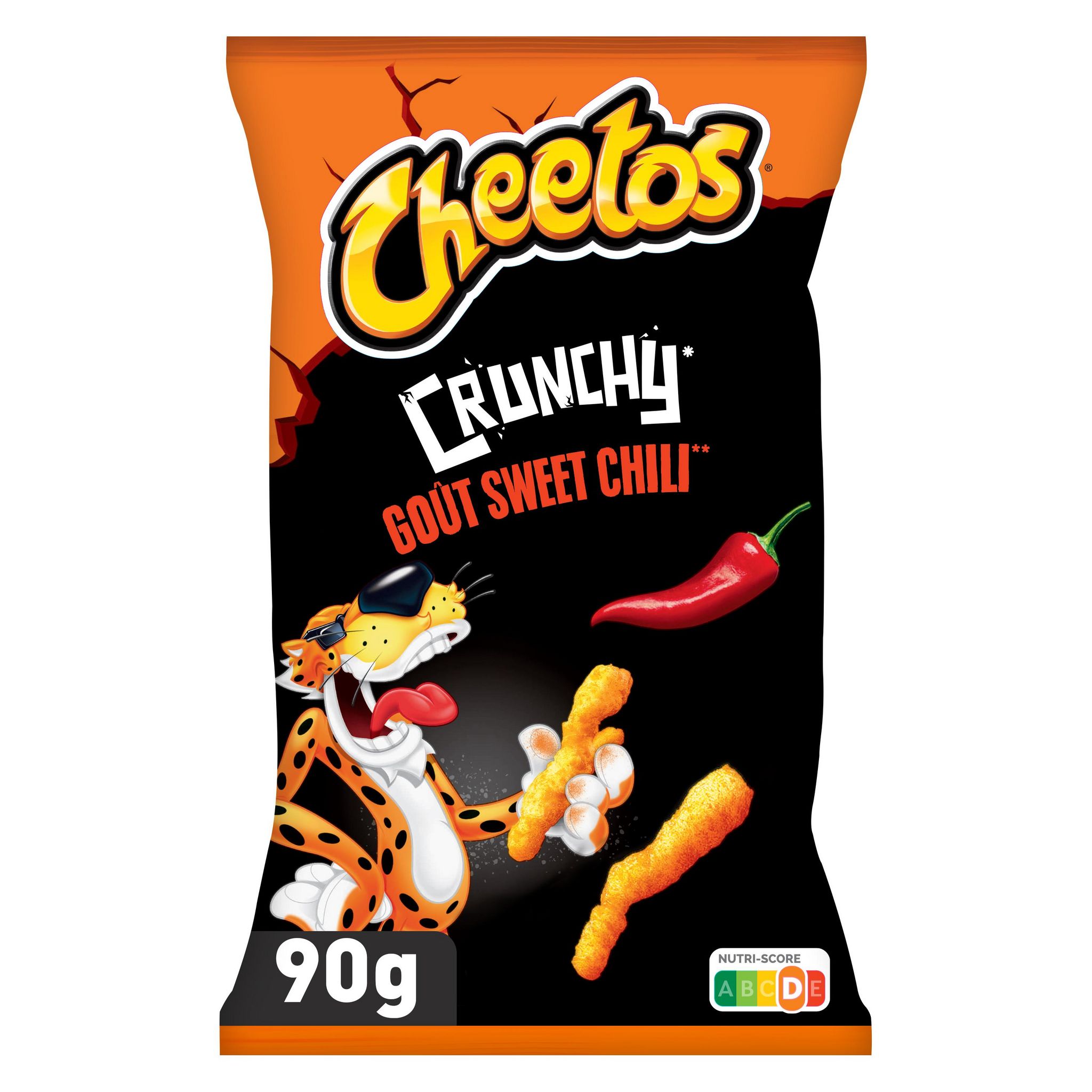 Voir la diapositive 2 : CHEETOS Biscuits soufflés crunchy goût sweet chili 90g