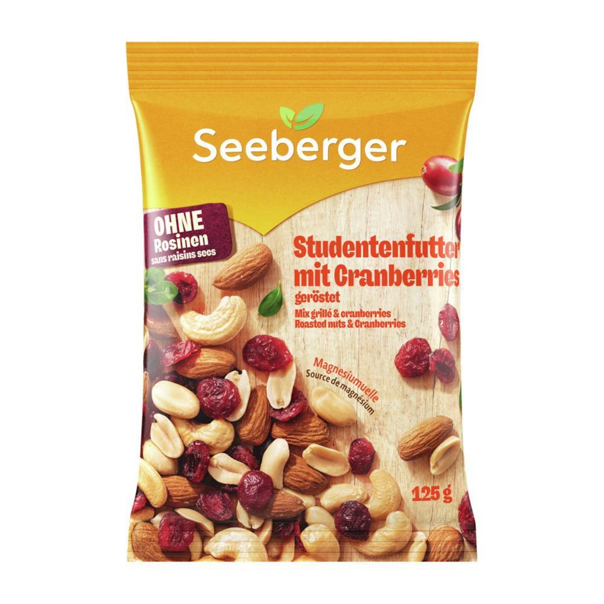 SEEBERGER Mix grillé & cranberries 125g