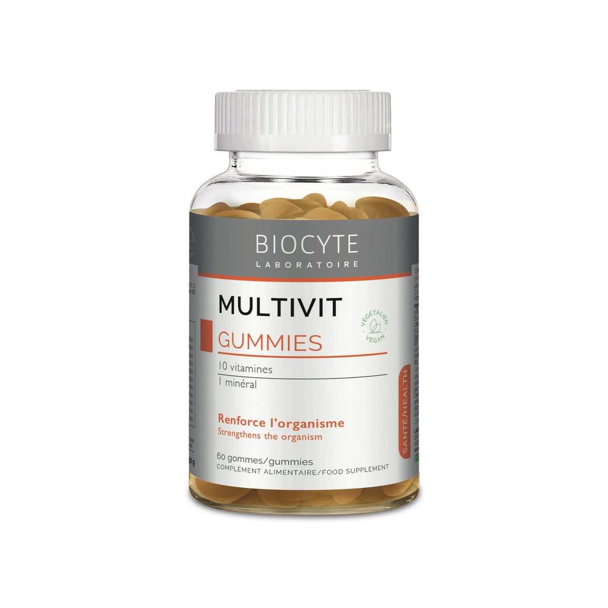 BIOCYTE Gummies multivit renforce l'organisme 60 gummies