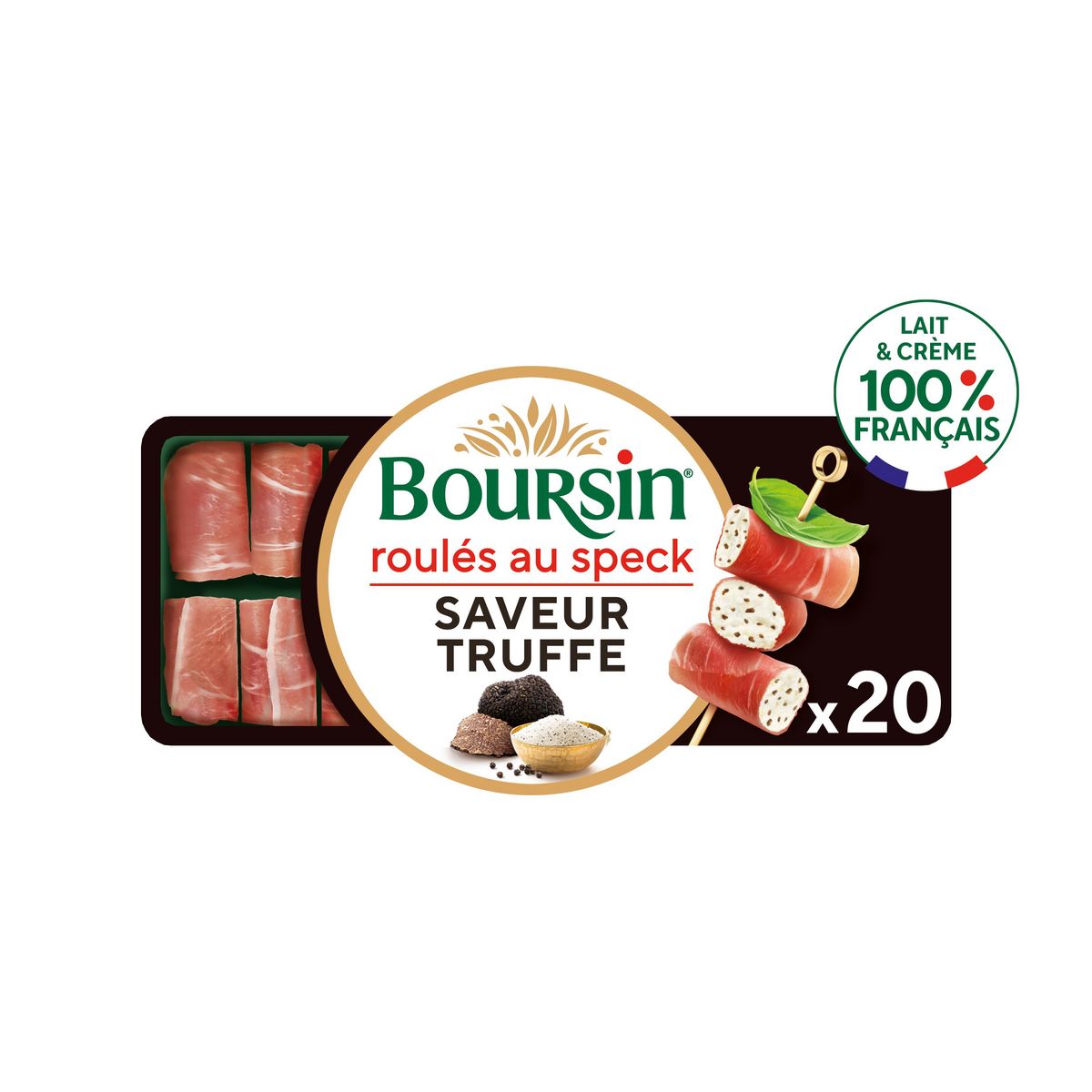 BOURSIN Roulés truffées 100g