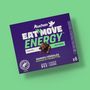 Voir la diapositive 3 : AUCHAN EAT'N MOVE Barres de céréales énergétiques au chocolat et noisettes 6 barres 6x23g