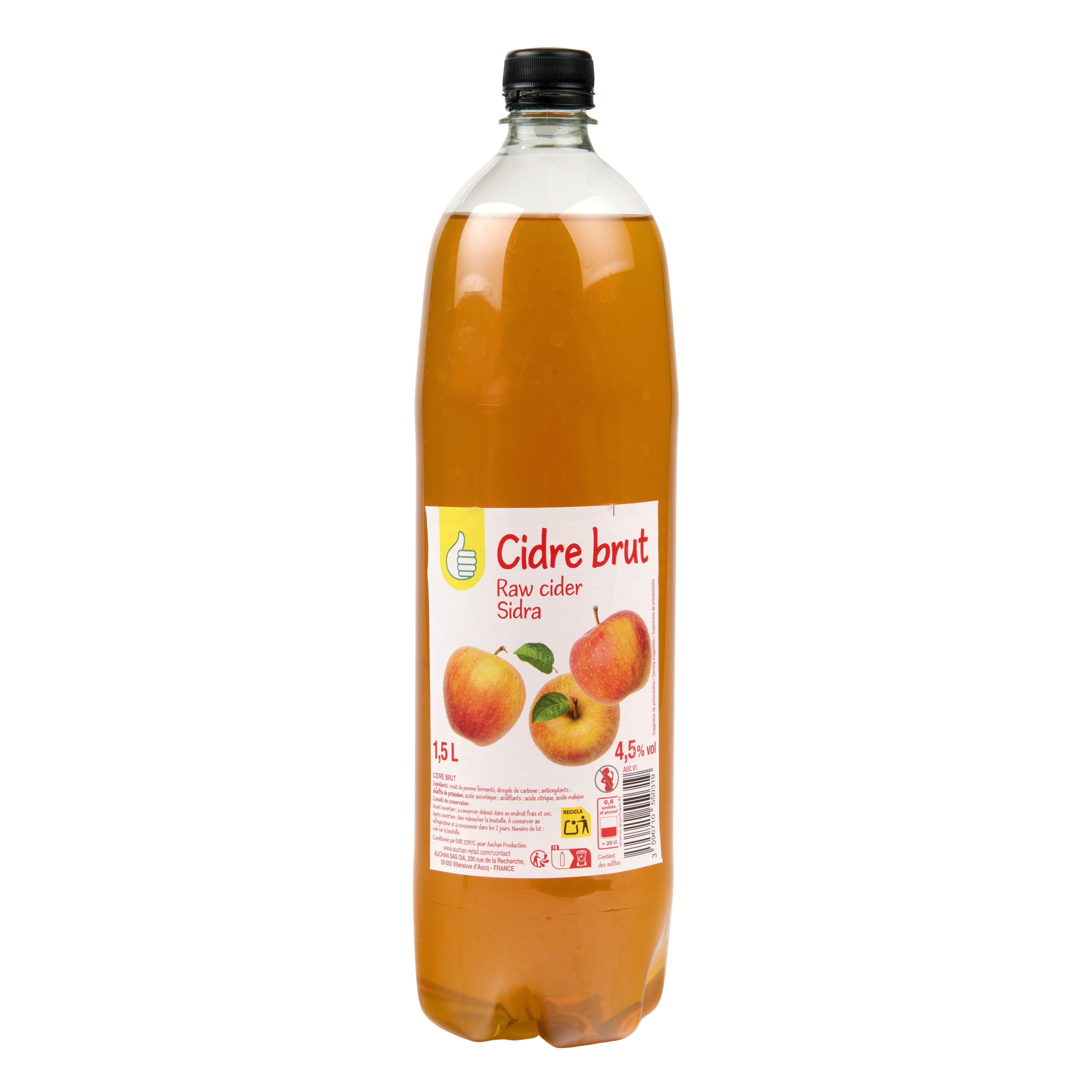Voir la diapositive 2 : POUCE Cidre brut 4.5% 1.5L