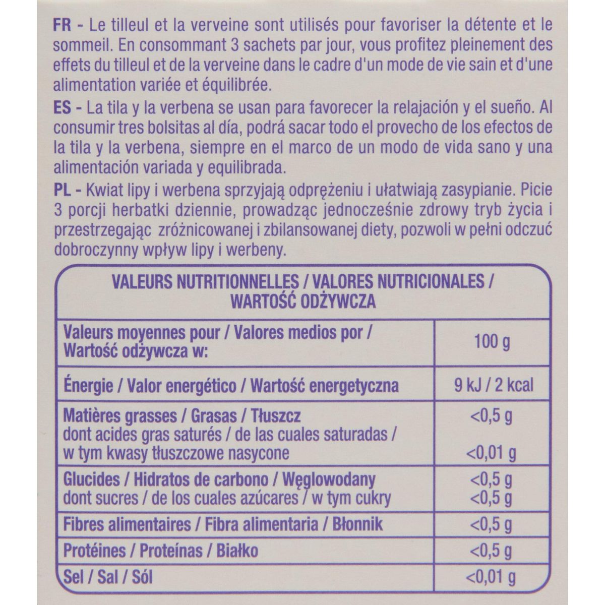 POUCE Infusion nuit tranquille 25 sachets 40g