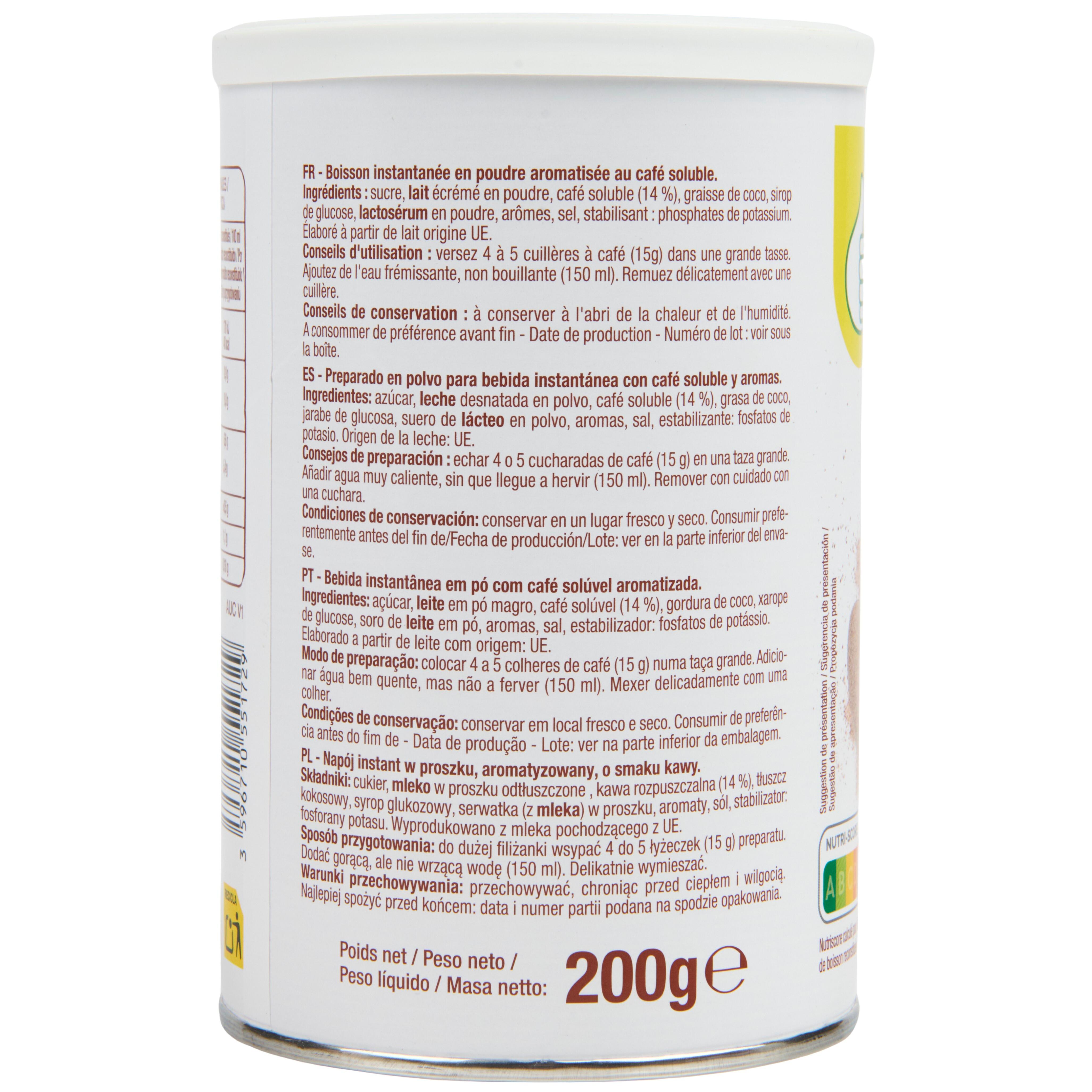 Voir la diapositive 4 : POUCE Cappucino nature 200g