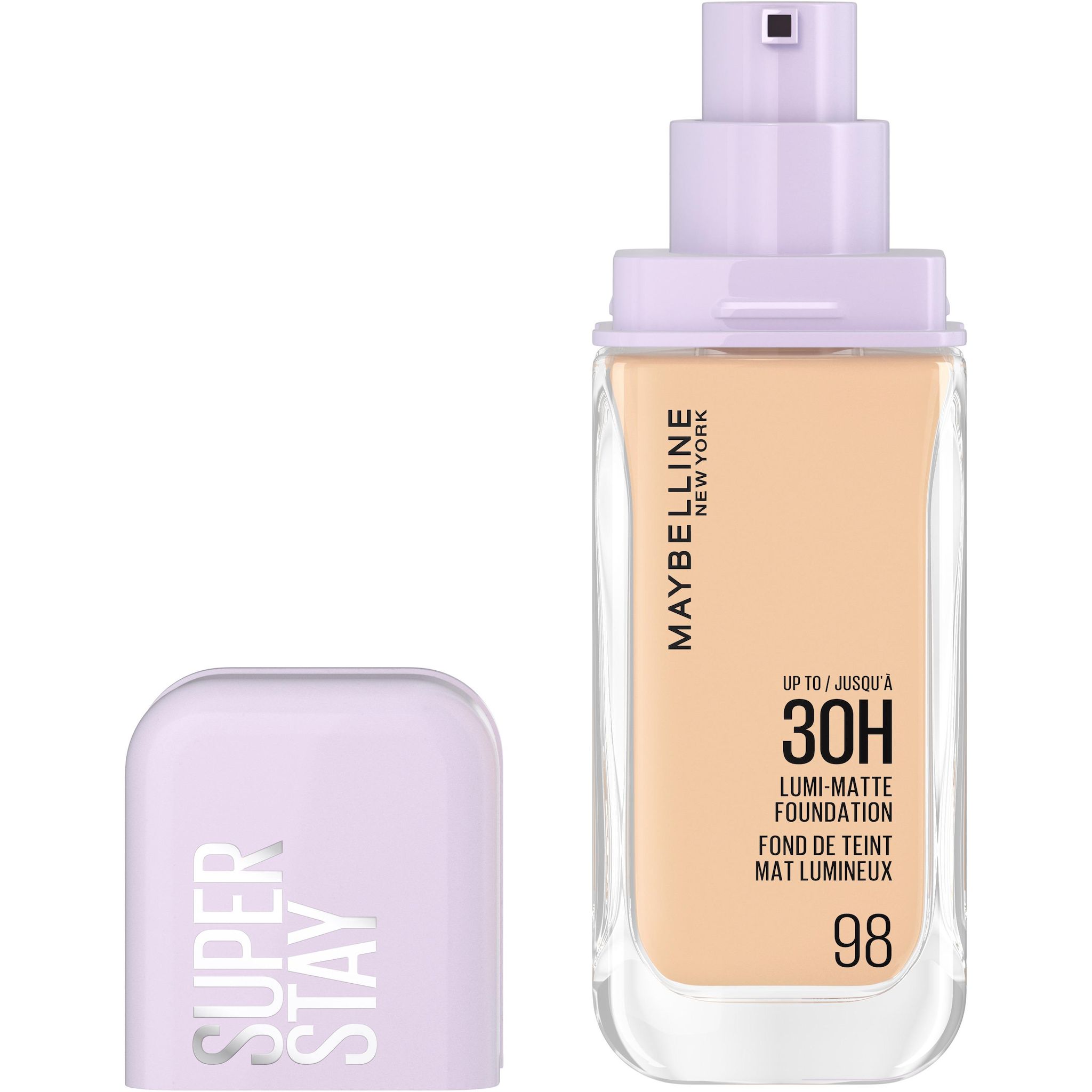 Voir la diapositive 3 : MAYBELLINE Superstay Fond de teint liquide mat lumineux 30H 98 1 pièce