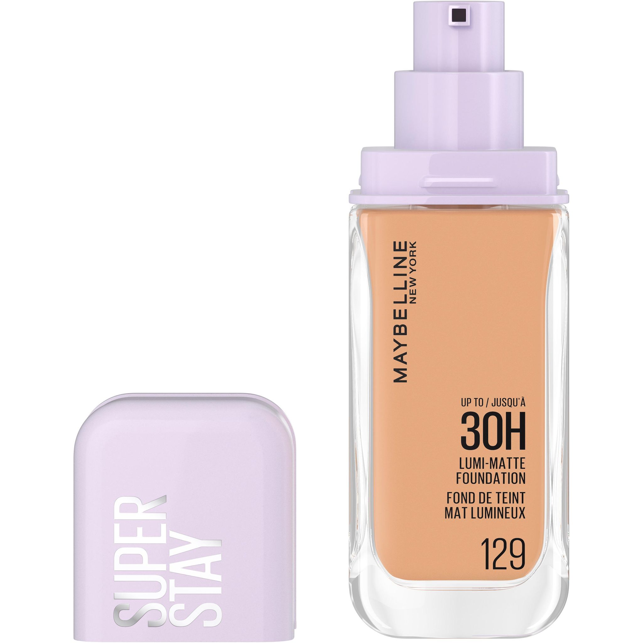 Voir la diapositive 3 : MAYBELLINE Superstay Fond de teint mat lumineux- 30H 129 1 pièce