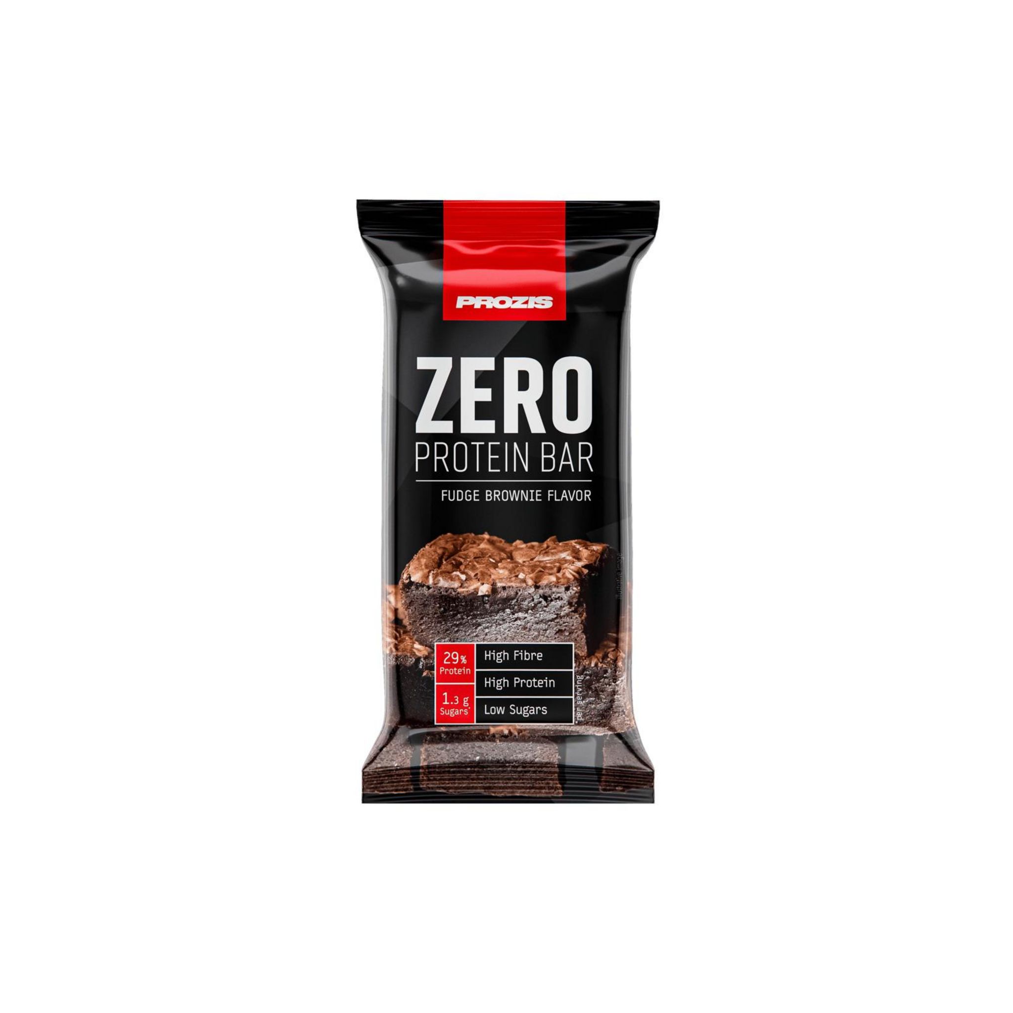 Voir la diapositive 2 : PROZIS Barre protéinée de céréales Zero saveur brownie fondant 1 barre 40g