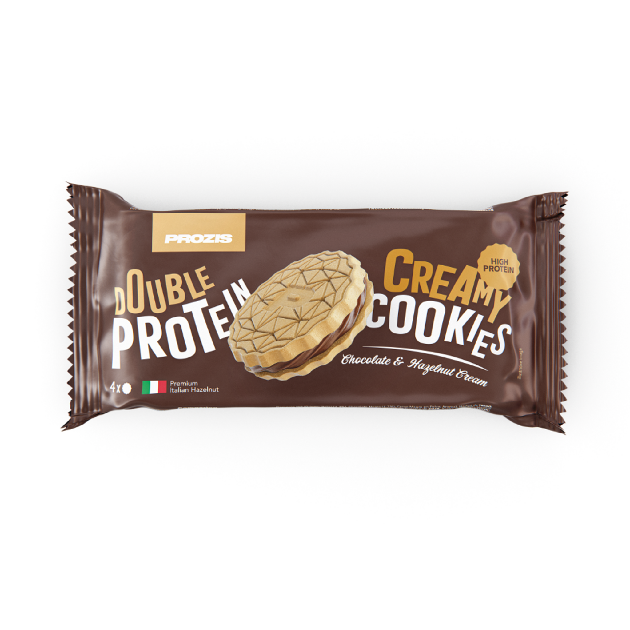 PROZIS Biscuits protéinés chocolat et noisettes 4x20g