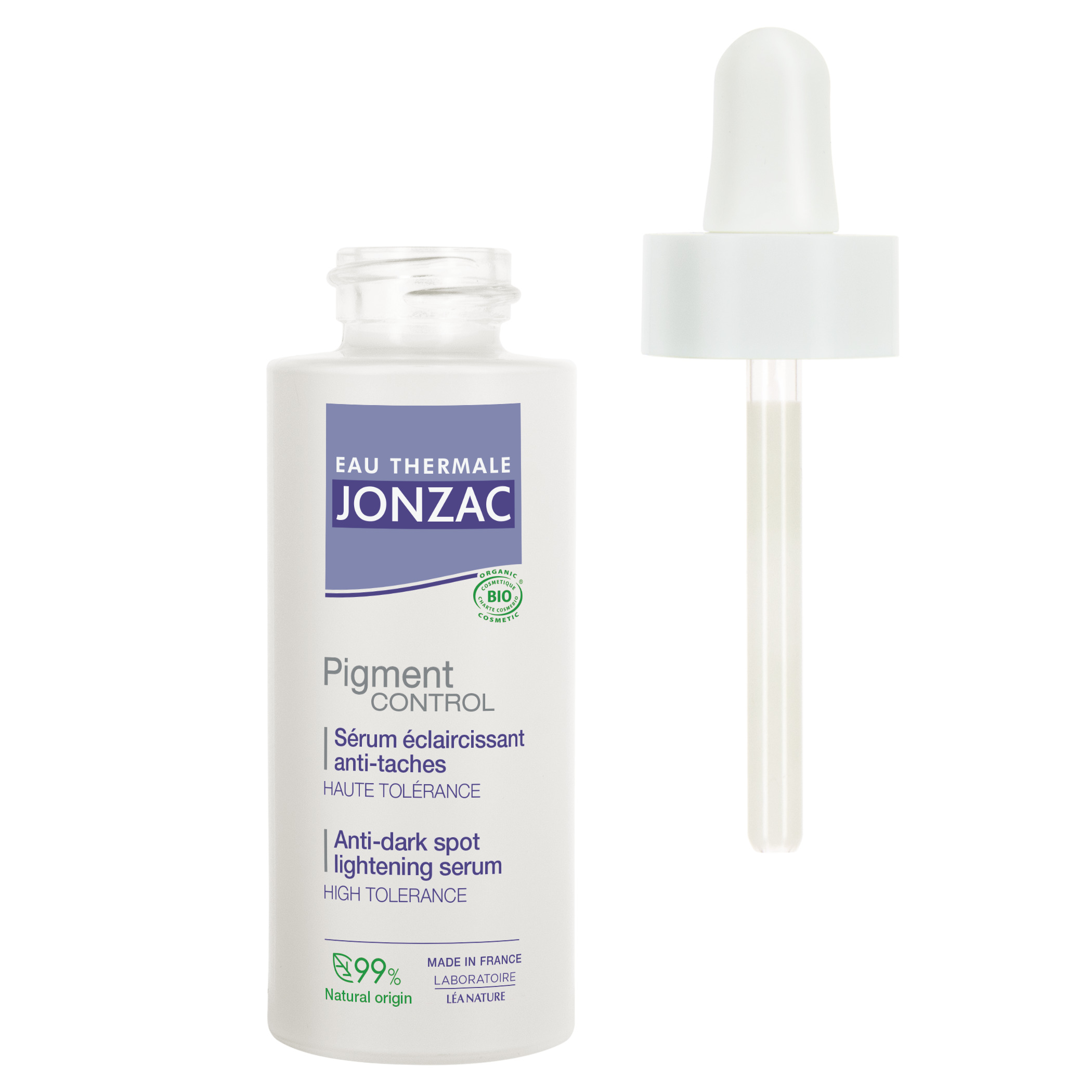 Voir la diapositive 2 : EAU THERMALE JONZAC Pigment control Sérum éclaircissant anti-taches bio 30ml
