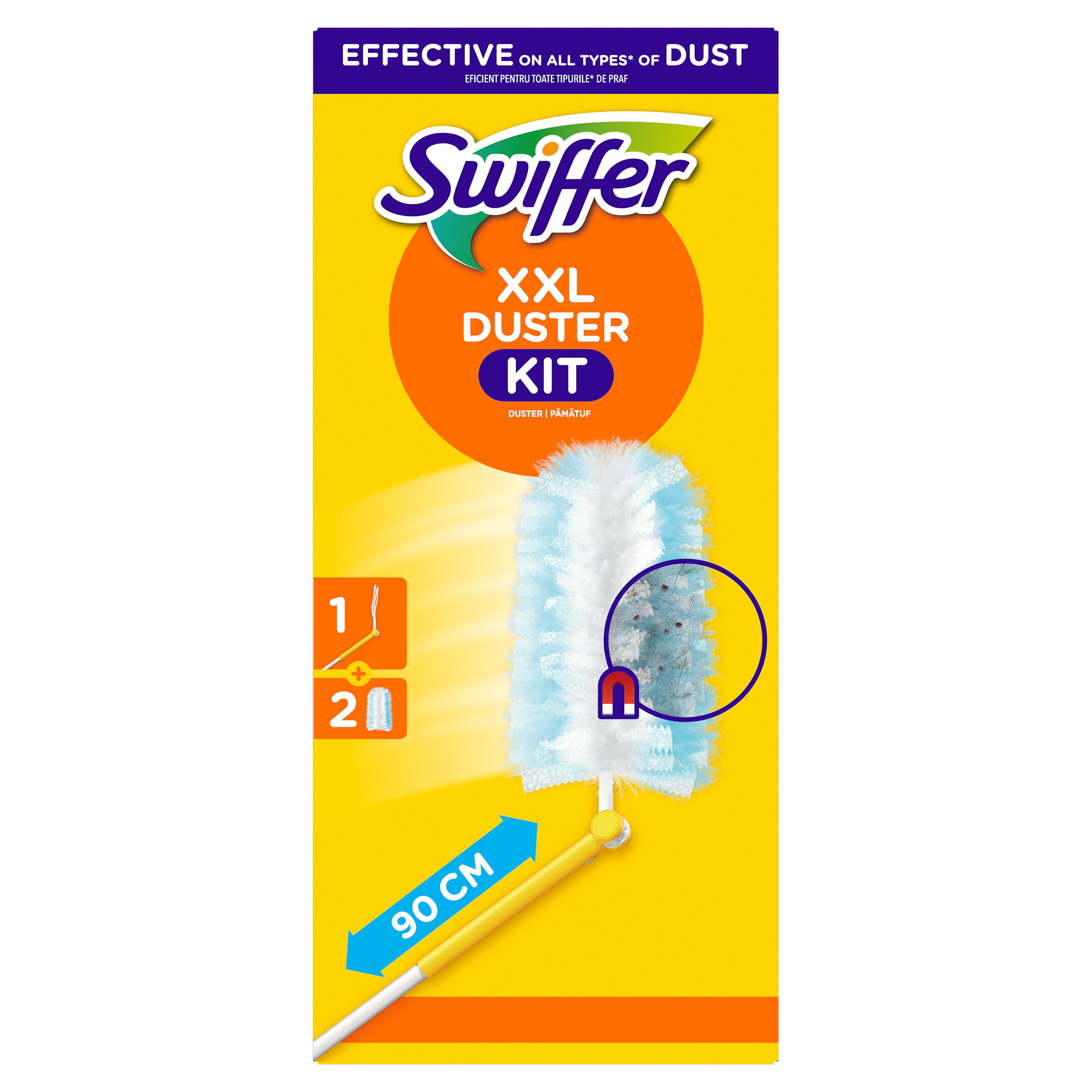 SWIFFER Plumeau système anti-poussière XXL + 2 recharges 1 pièce