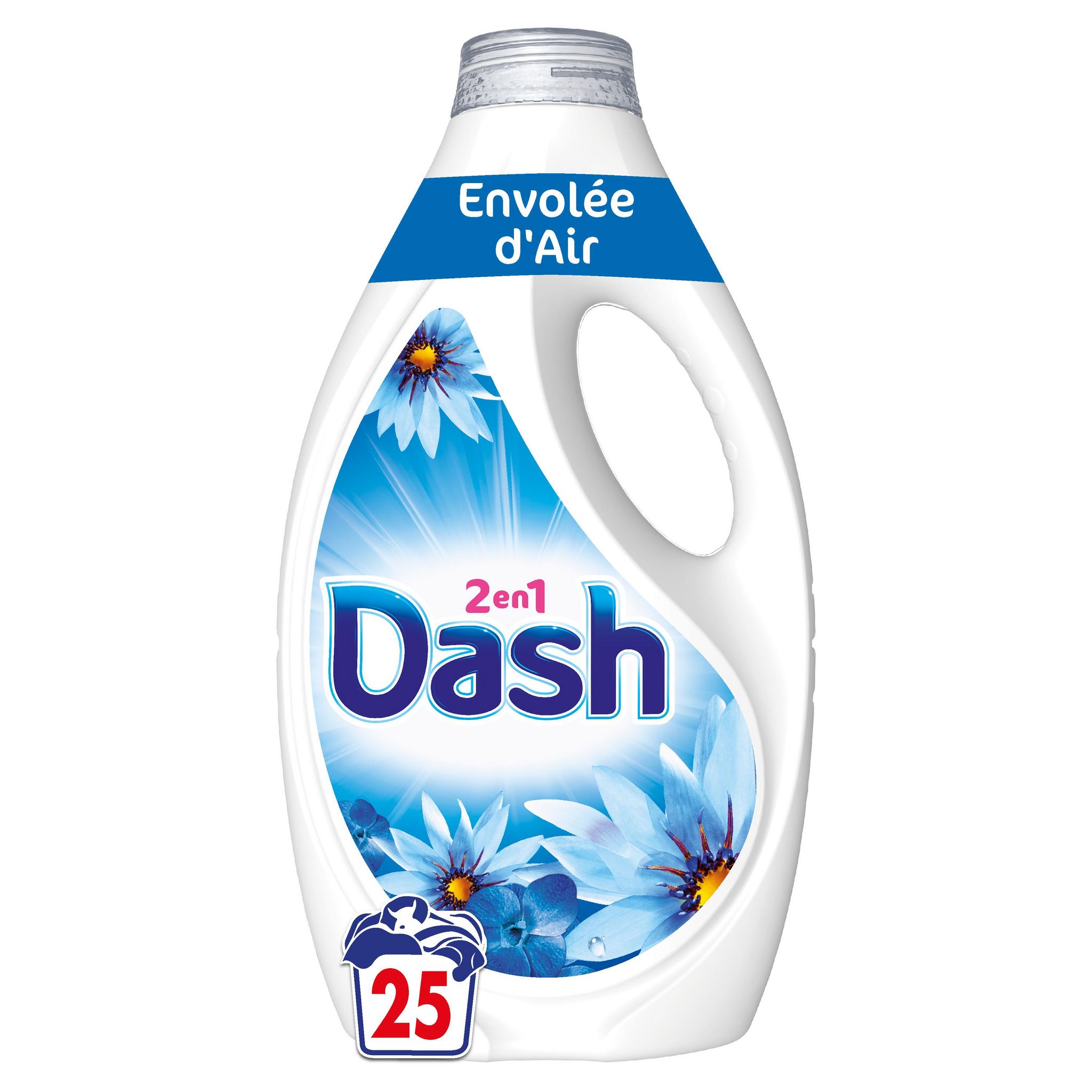 Voir la diapositive 2 : DASH Lessive liquide envolée d'air 25 lavages 1,125l