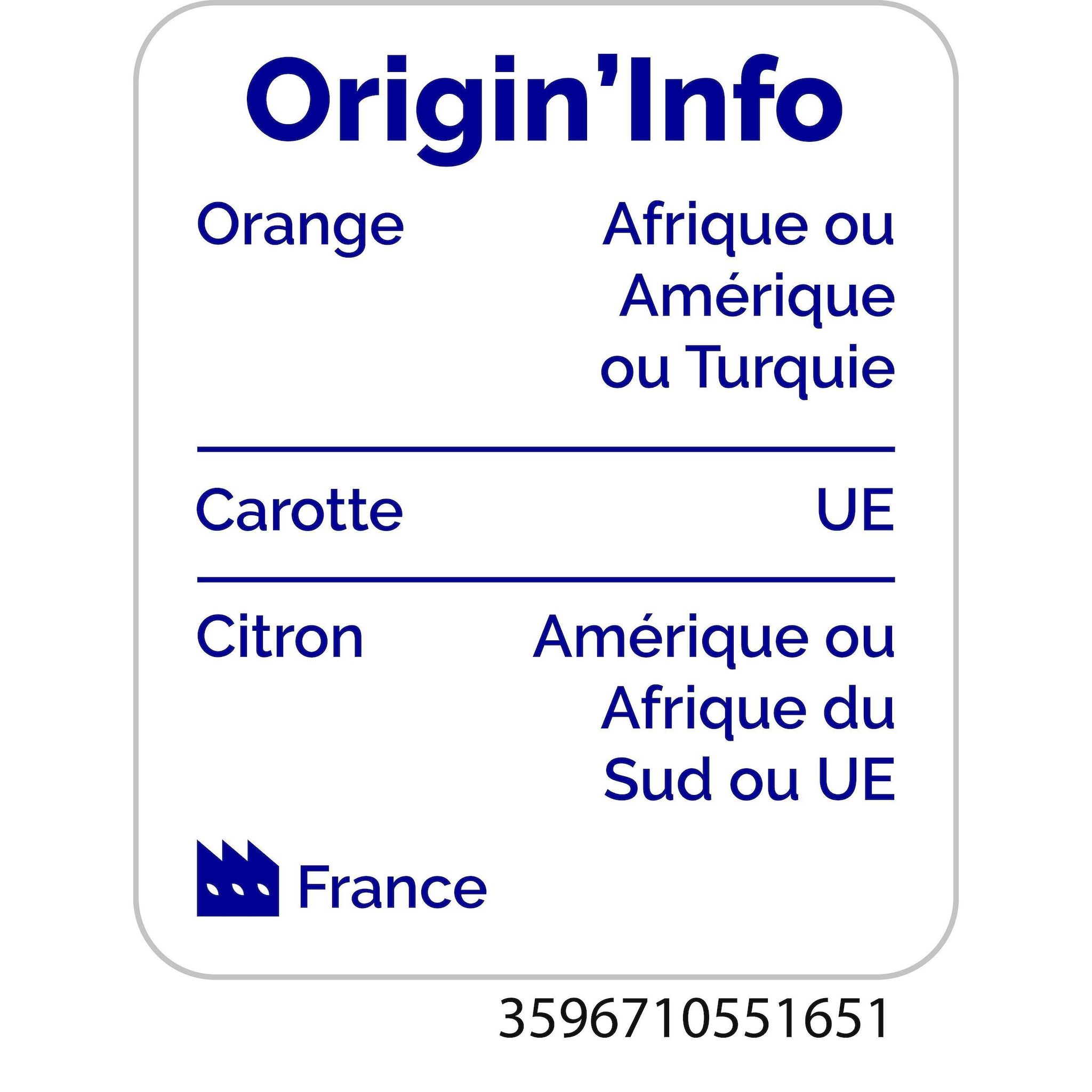 Voir la diapositive 2 : AUCHAN Jus orange carotte citron ACE 1l