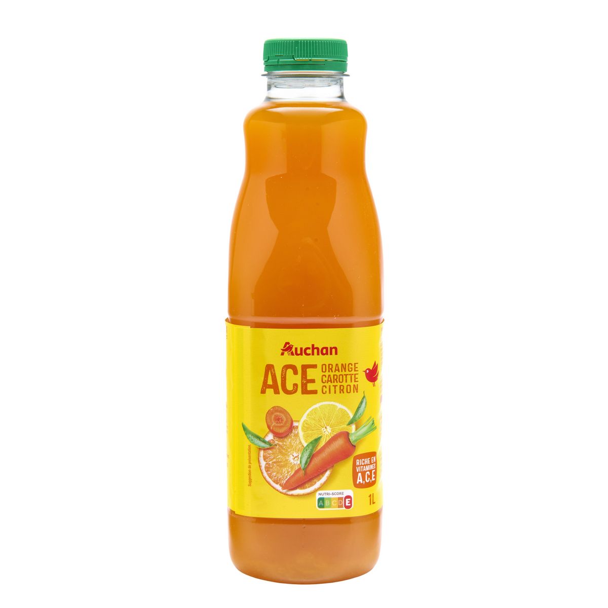 AUCHAN Jus orange carotte citron ACE 1l