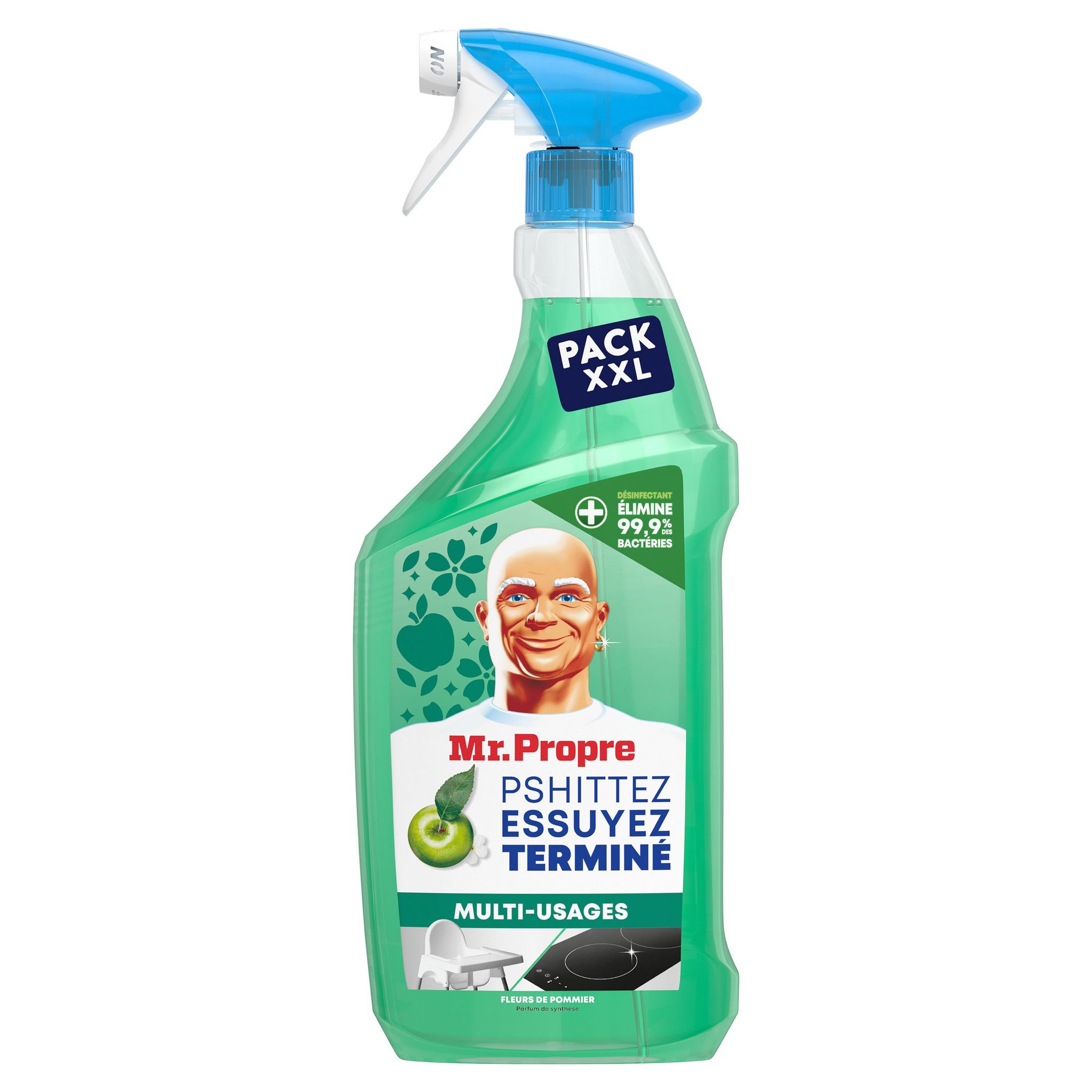 Voir la diapositive 2 : MR.PROPRE Spray multi-usages pomme 800ml