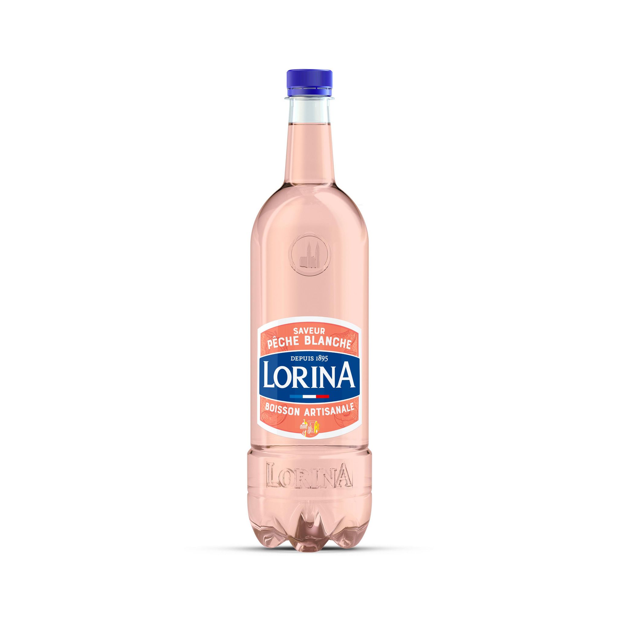 LORINA Limonade saveur pêche blanche 1l