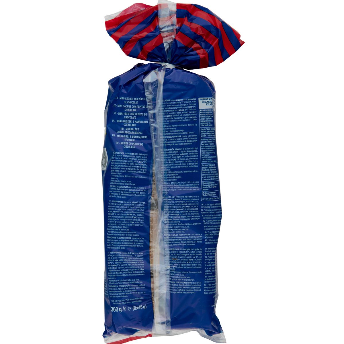 AUCHAN Mini gâches aux pépites de chocolat 360g