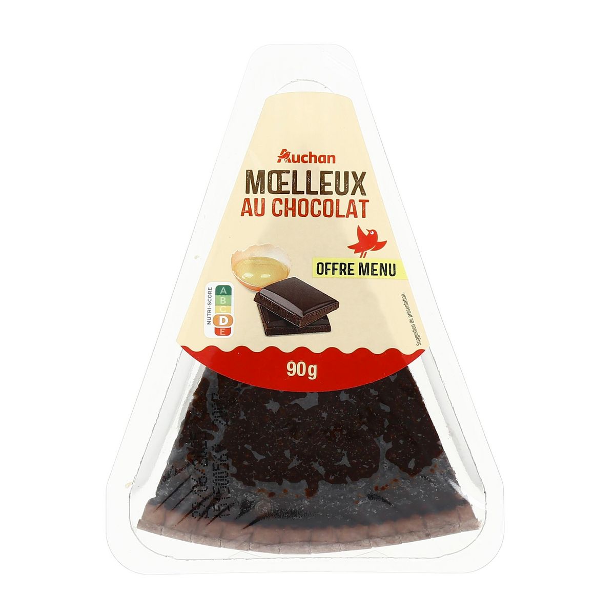 AUCHAN Moelleux au chocolat 90g