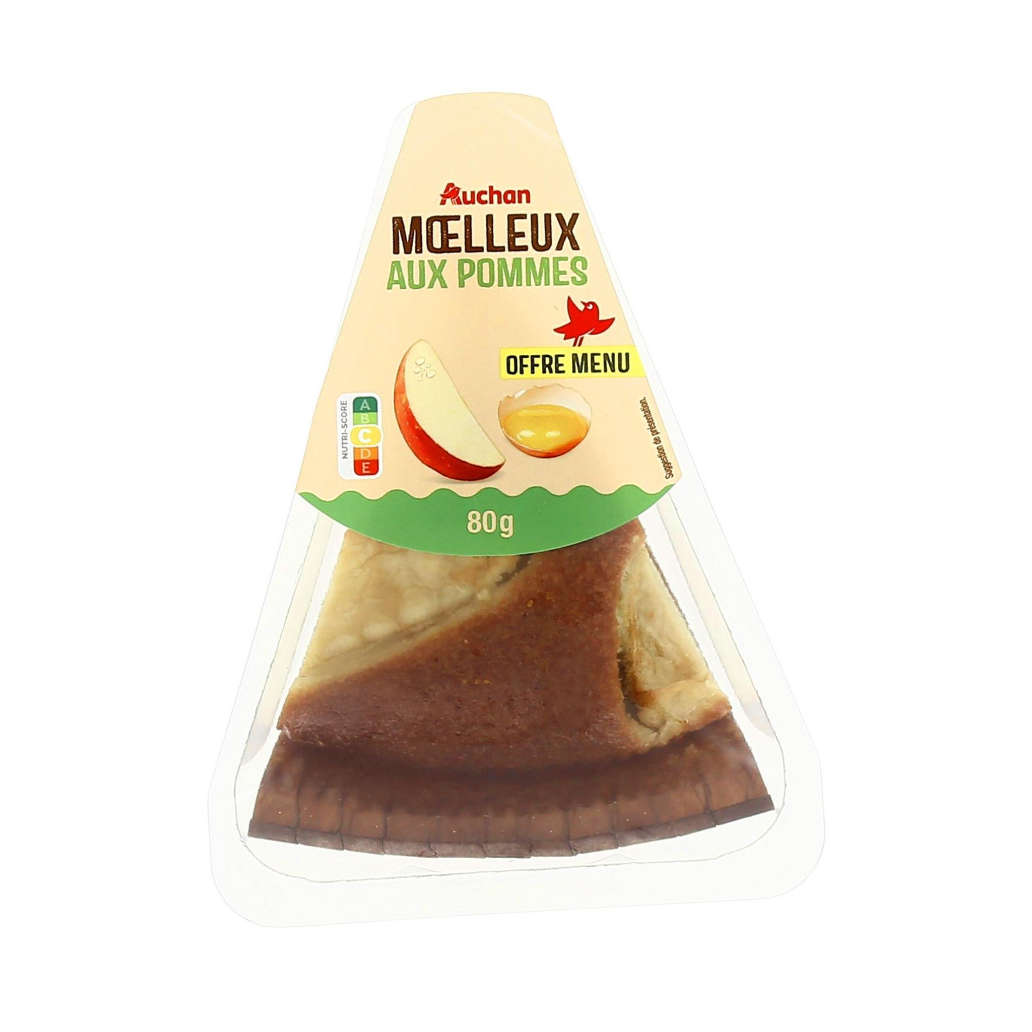 Voir la diapositive 3 : AUCHAN Moelleux aux pommes 80g