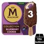 Voir la diapositive 2 : MAGNUM Bâtonnets glacés blueberry cookies vegan 3 pièces 210g