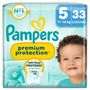Voir la diapositive 2 : PAMPERS Premium Protection Couches taille 5 (11-16kg) 33 couches