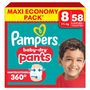 Voir la diapositive 2 : PAMPERS Baby Dry couches-culottes taille 8 (17kg+) 58 couches-culottes