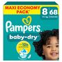 Voir la diapositive 2 : PAMPERS Baby Dry couches taille 8 (17kg+) 68 couches