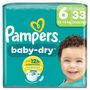 Voir la diapositive 2 : PAMPERS Baby Dry Couches taille 6 (13-18kg) 33 couches