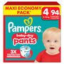 Voir la diapositive 2 : PAMPERS Baby Dry couches-culottes taille 4 (9-15kg) 94 couches-culottes