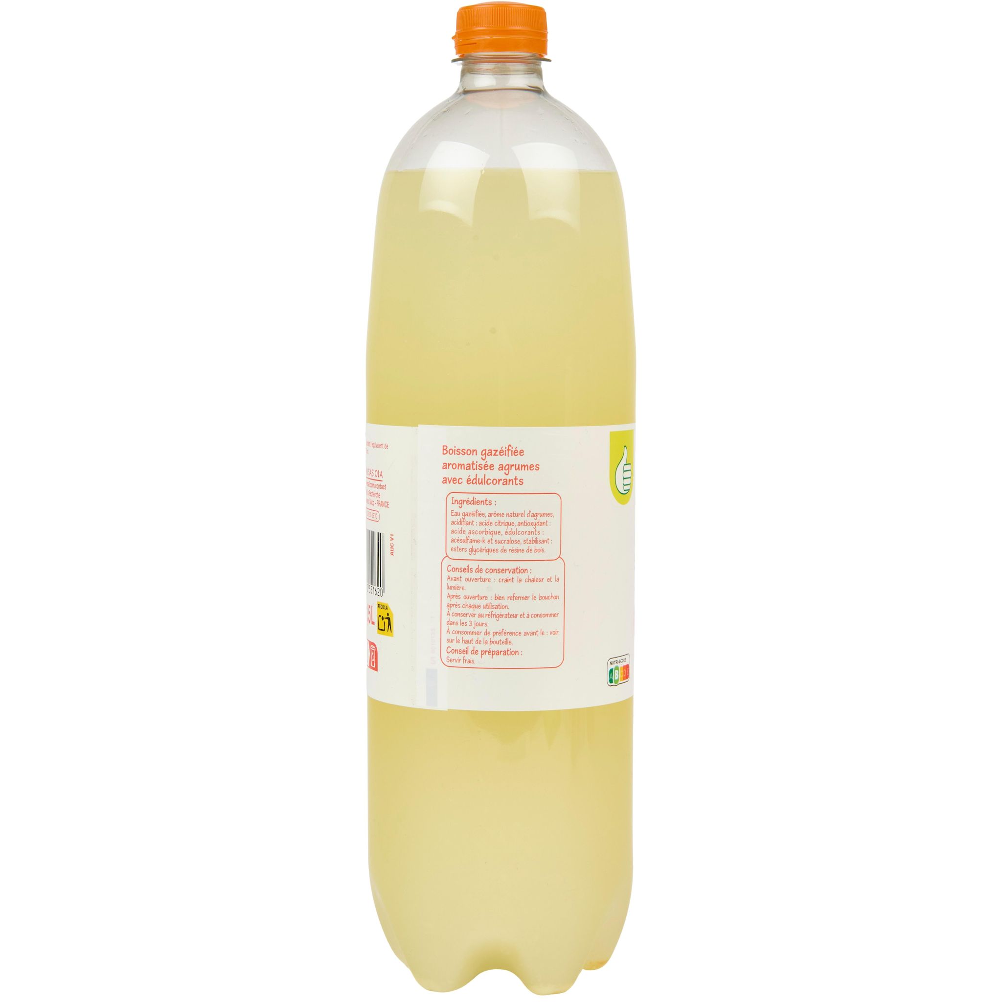 Voir la diapositive 2 : POUCE Boisson gazeuse goût agrumes 1.5l