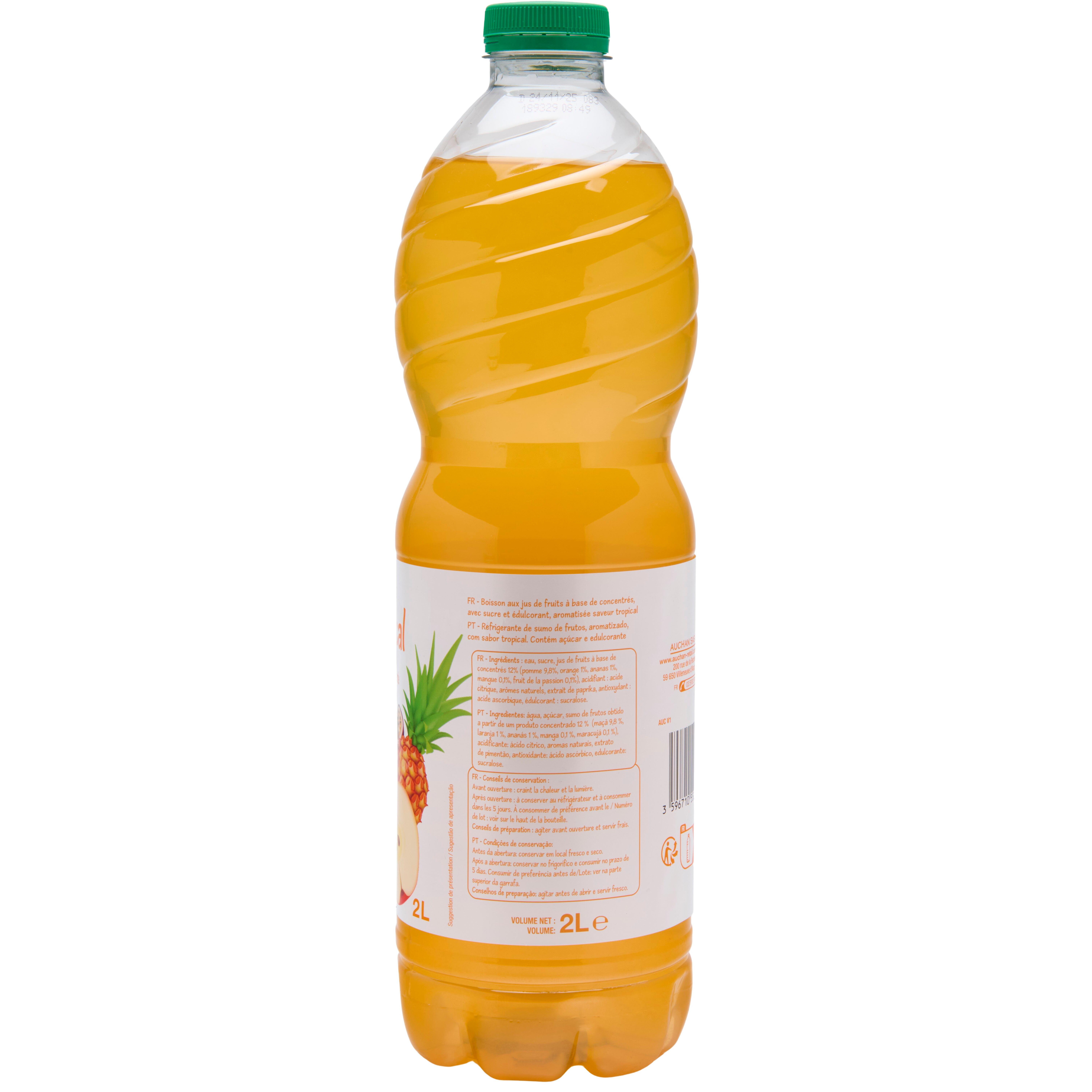 Voir la diapositive 2 : POUCE Boisson goût tropical 2l