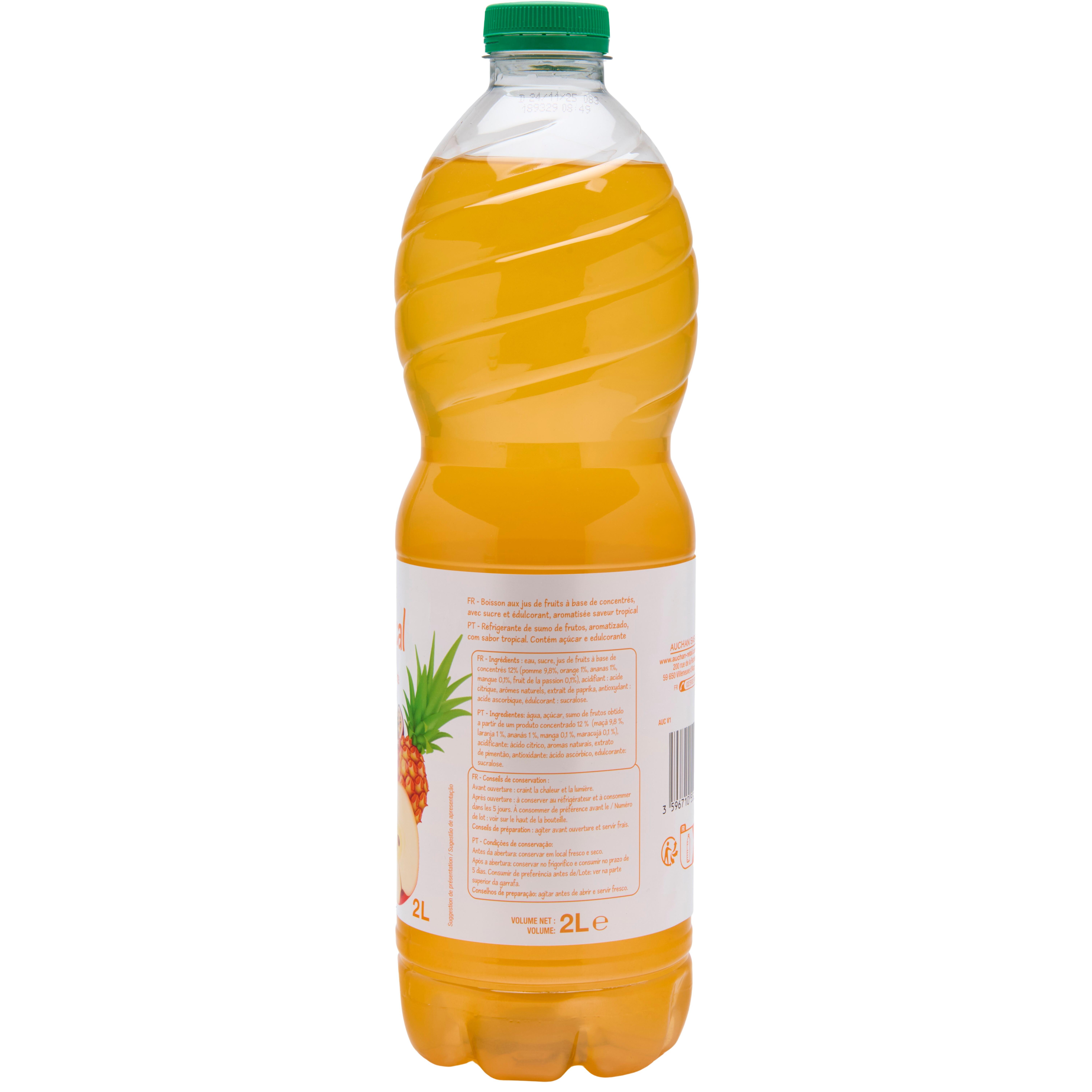 Voir la diapositive 4 : POUCE Boisson goût tropical 2l