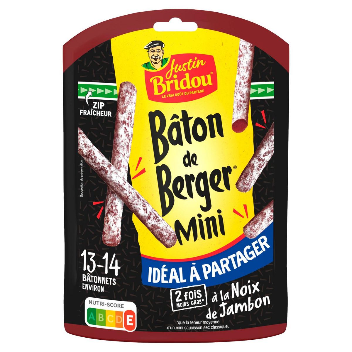 JUSTIN BRIDOU Bâton de berger mini 13/14 pièces 140g