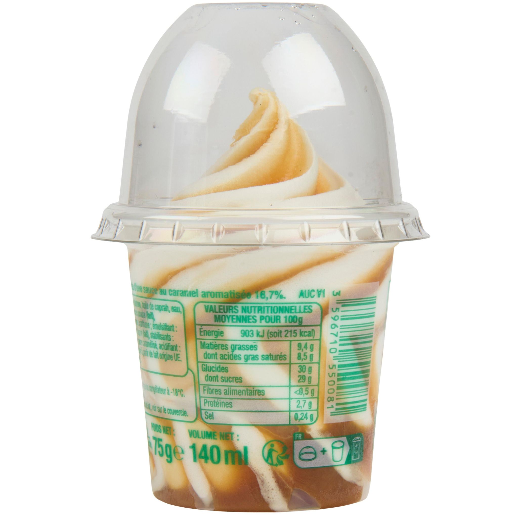 Voir la diapositive 2 : POUCE Sundae vanille caramel 75g