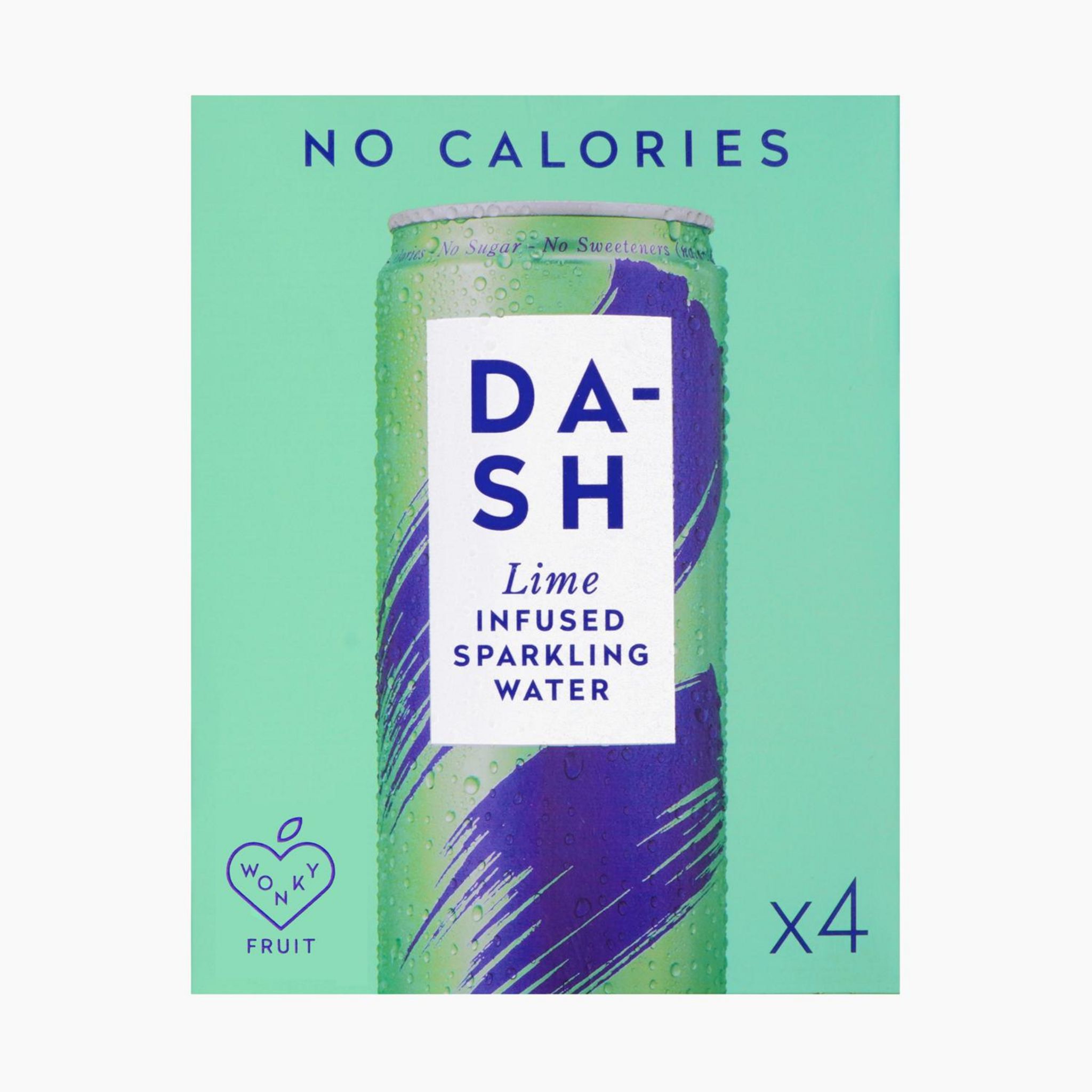 DASH WATER Eau gazeuse infusée au citron vert 4x33cl