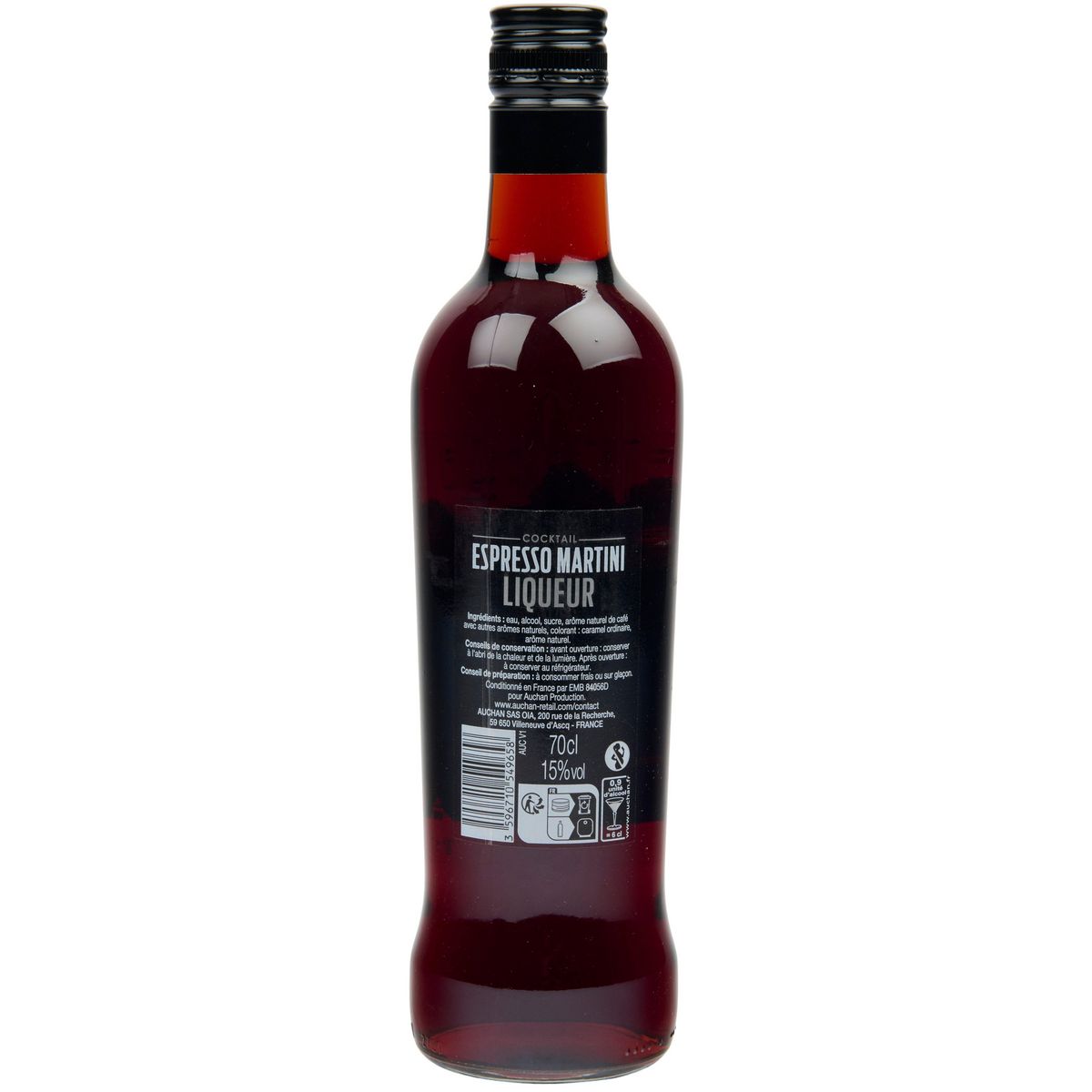 AUCHAN Espresso martini Cocktail collection 15% 70cl