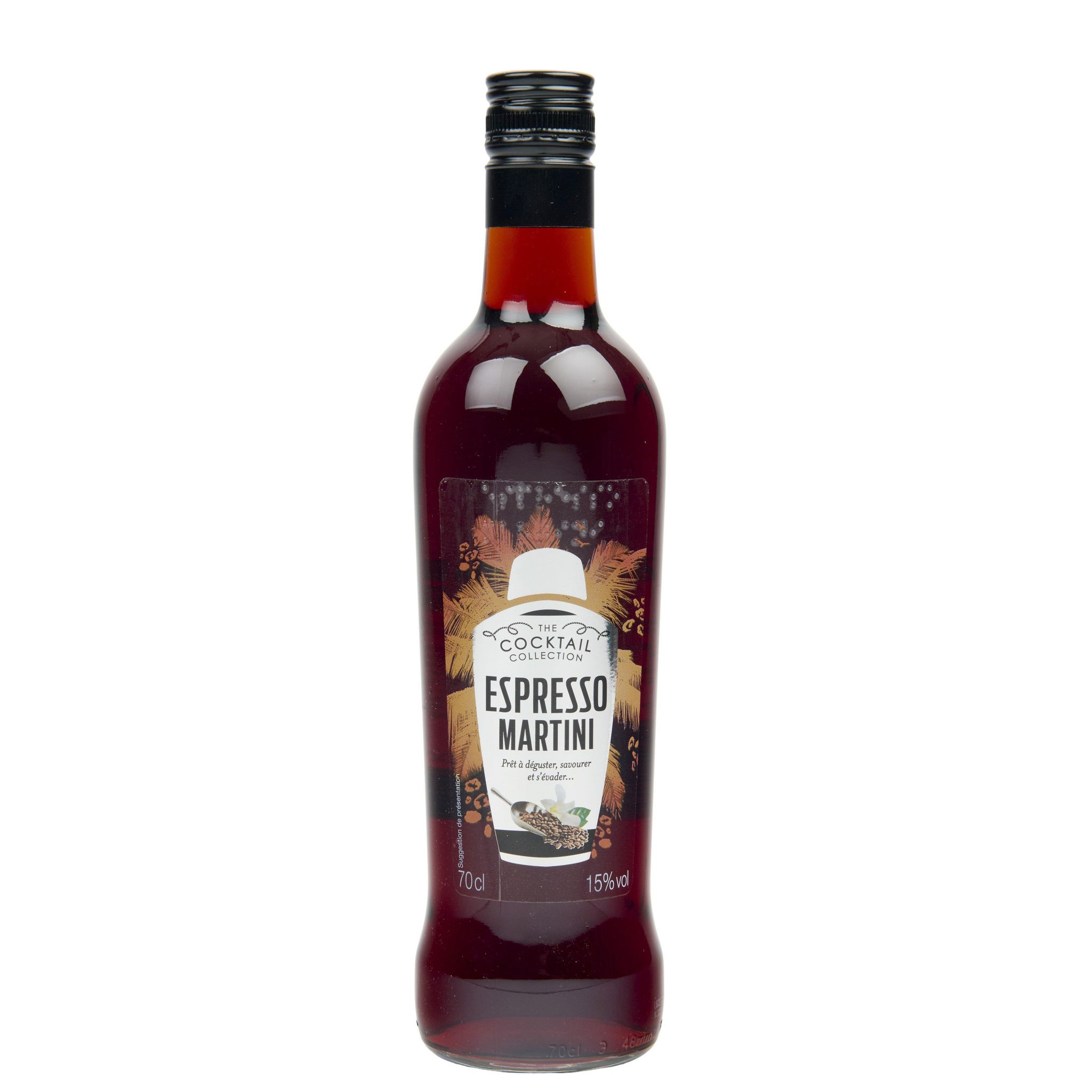 Voir la diapositive 3 : AUCHAN Espresso martini Cocktail collection 15% 70cl