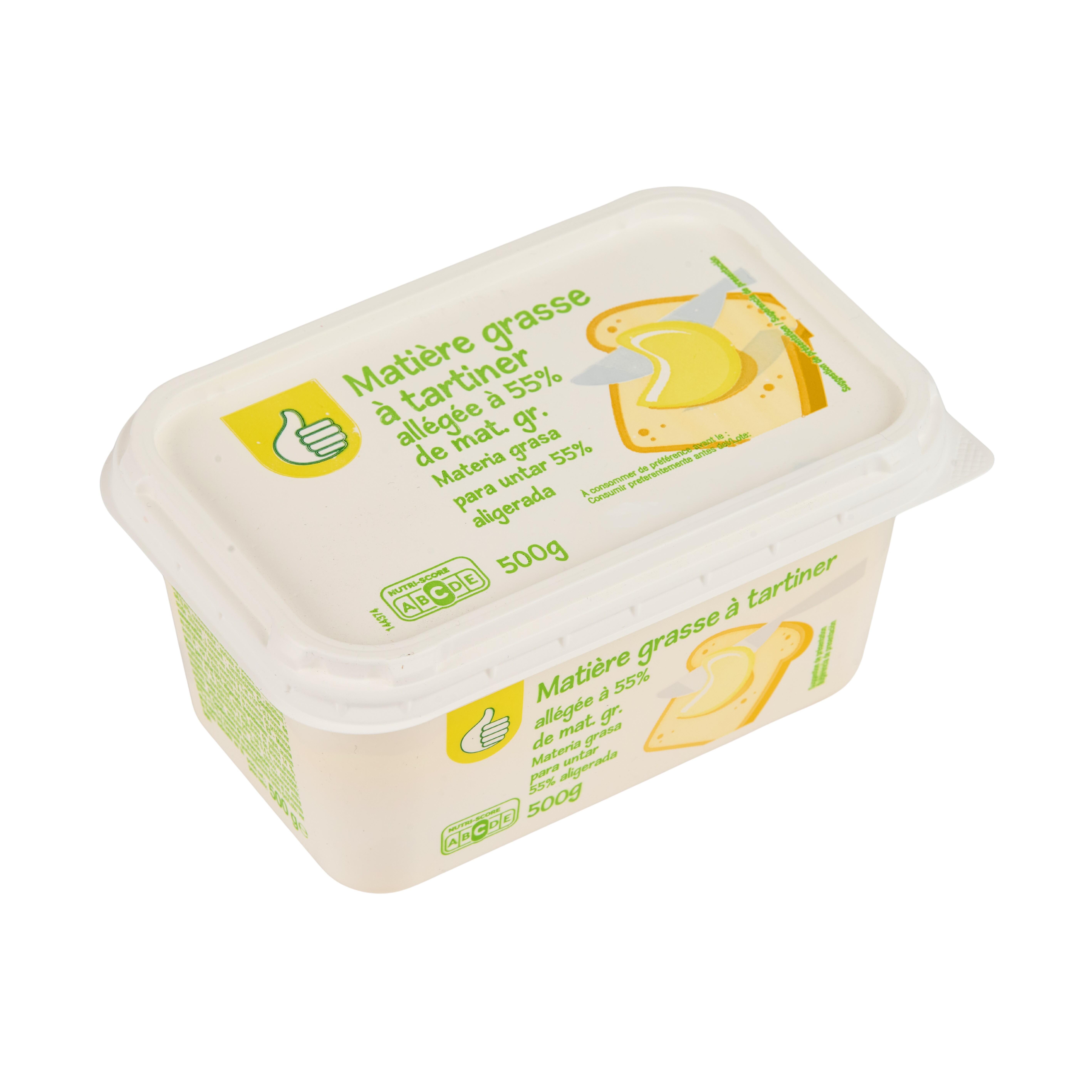 Voir la diapositive 2 : POUCE Matière grasse à tartiner allégée 55% MG 500g