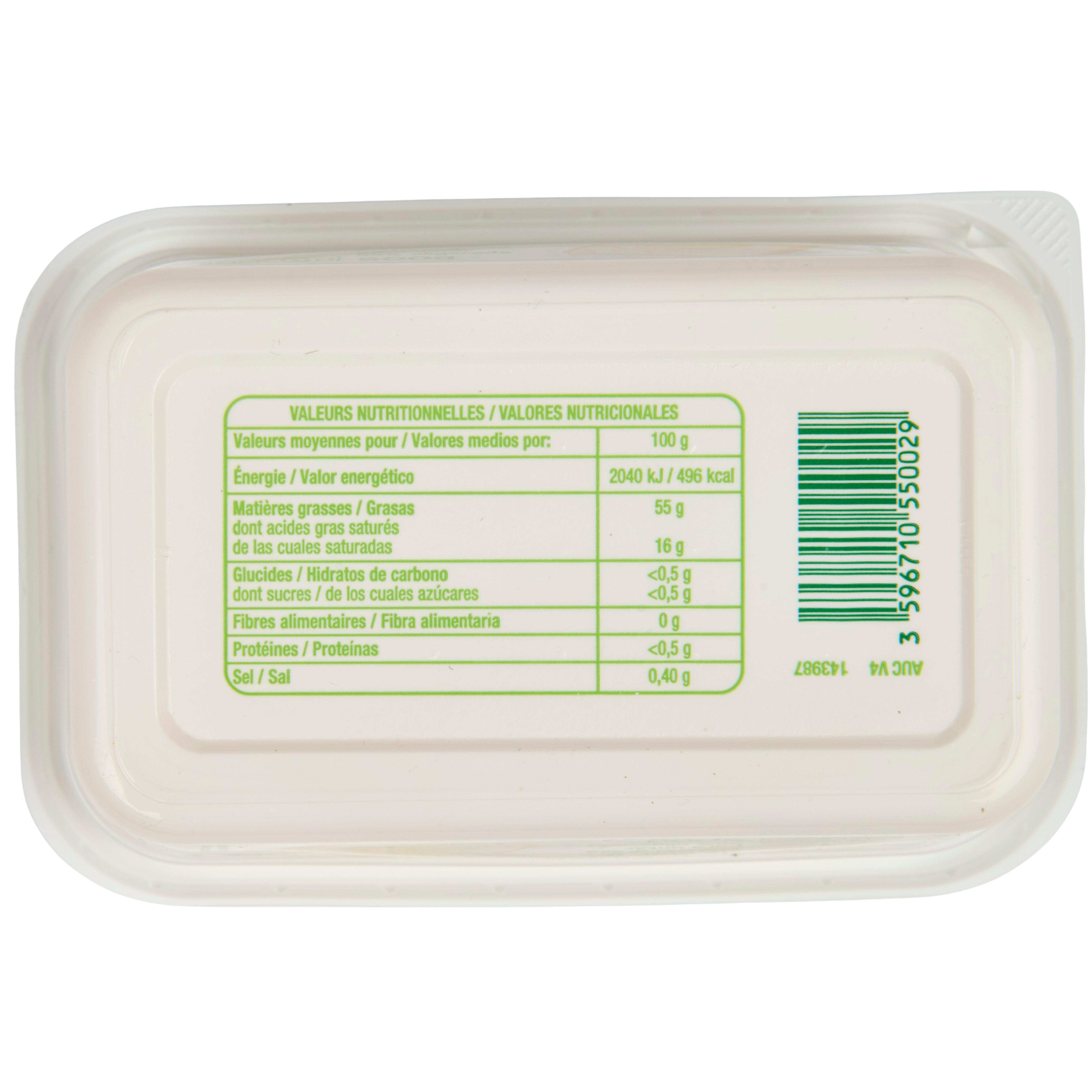 Voir la diapositive 3 : POUCE Matière grasse à tartiner allégée 55% MG 500g