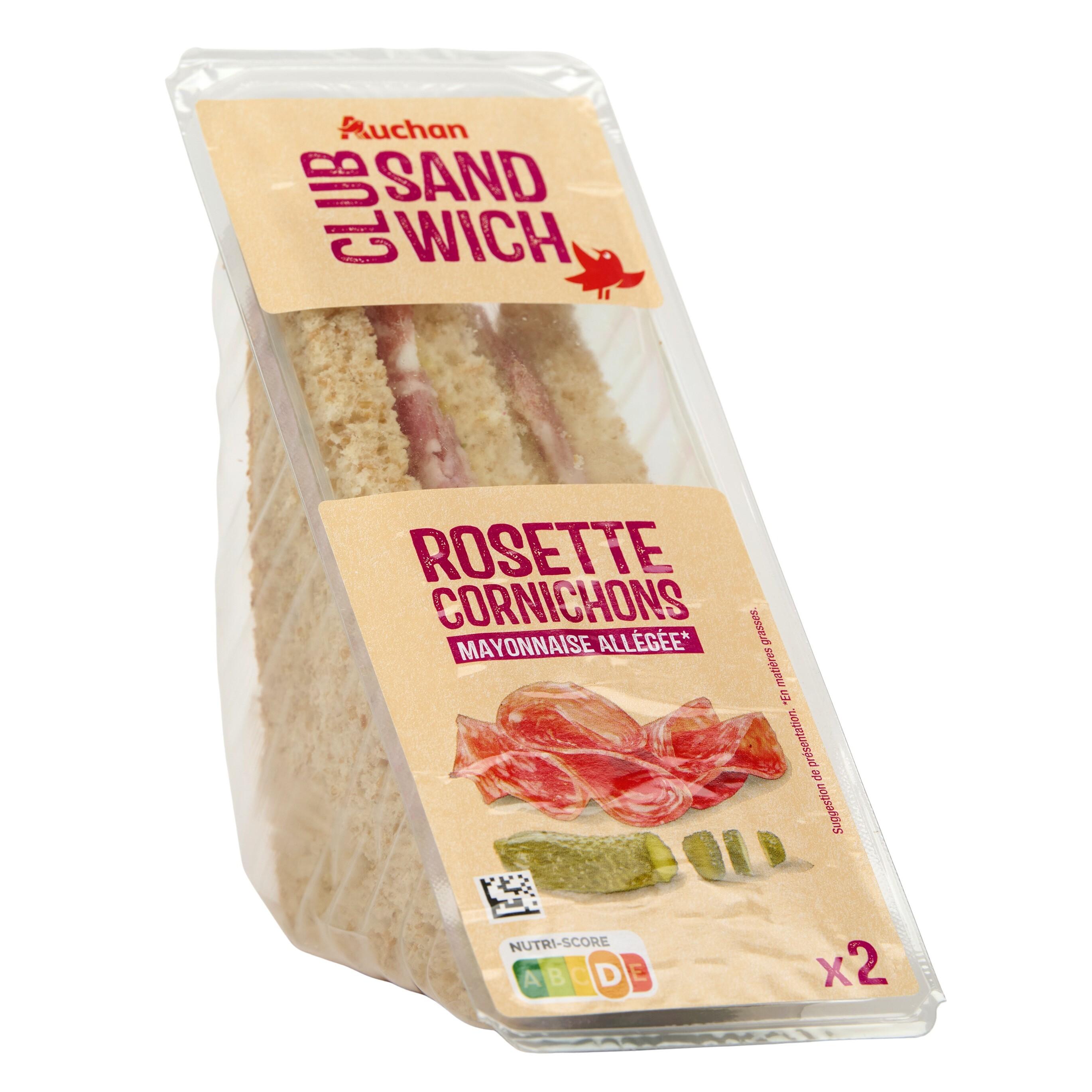 Voir la diapositive 2 : AUCHAN Sandwich rosette au beurre 125g